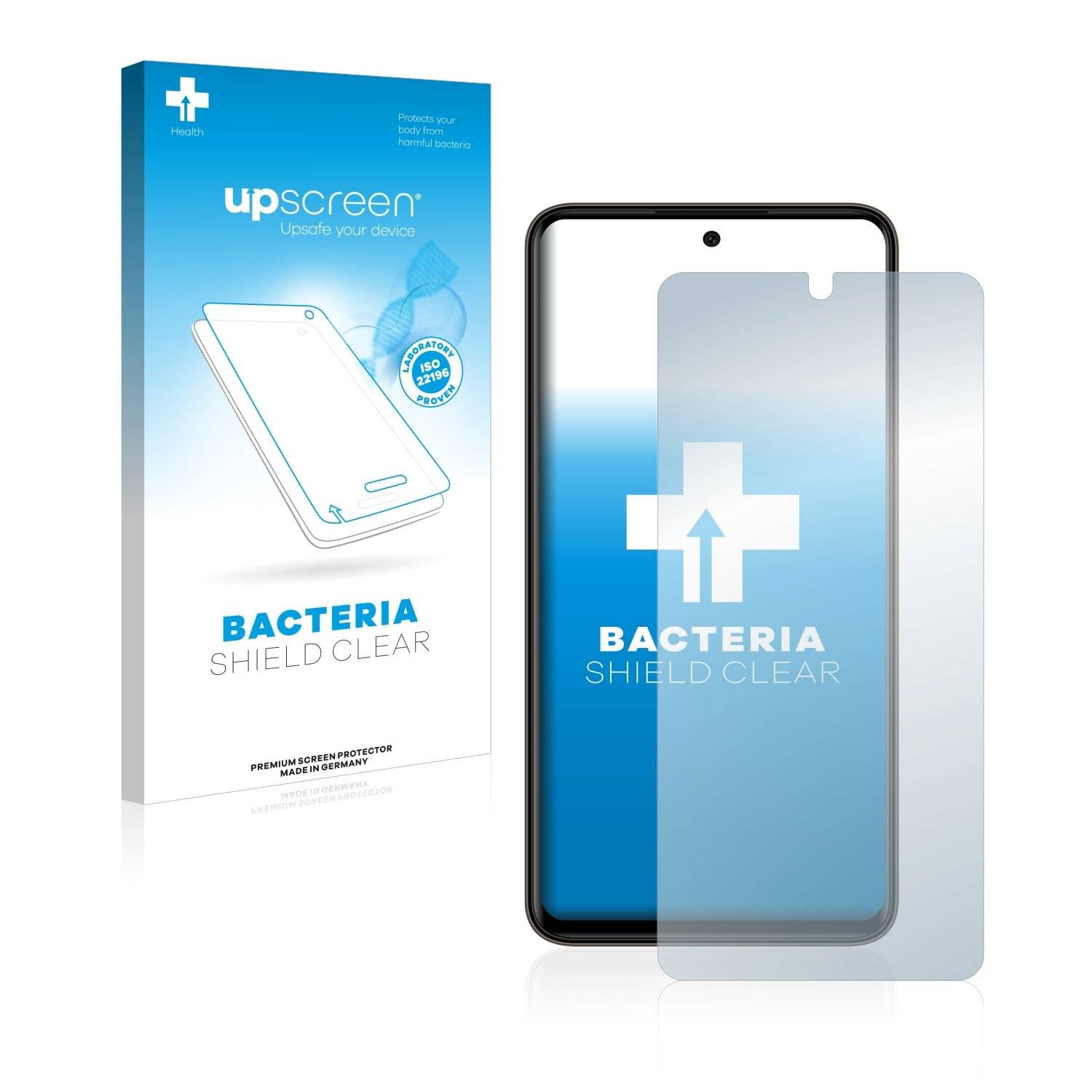 upscreen Bacteria Shield Clear Premium Antibakterielle Displayschutzfolie für Micromax IN