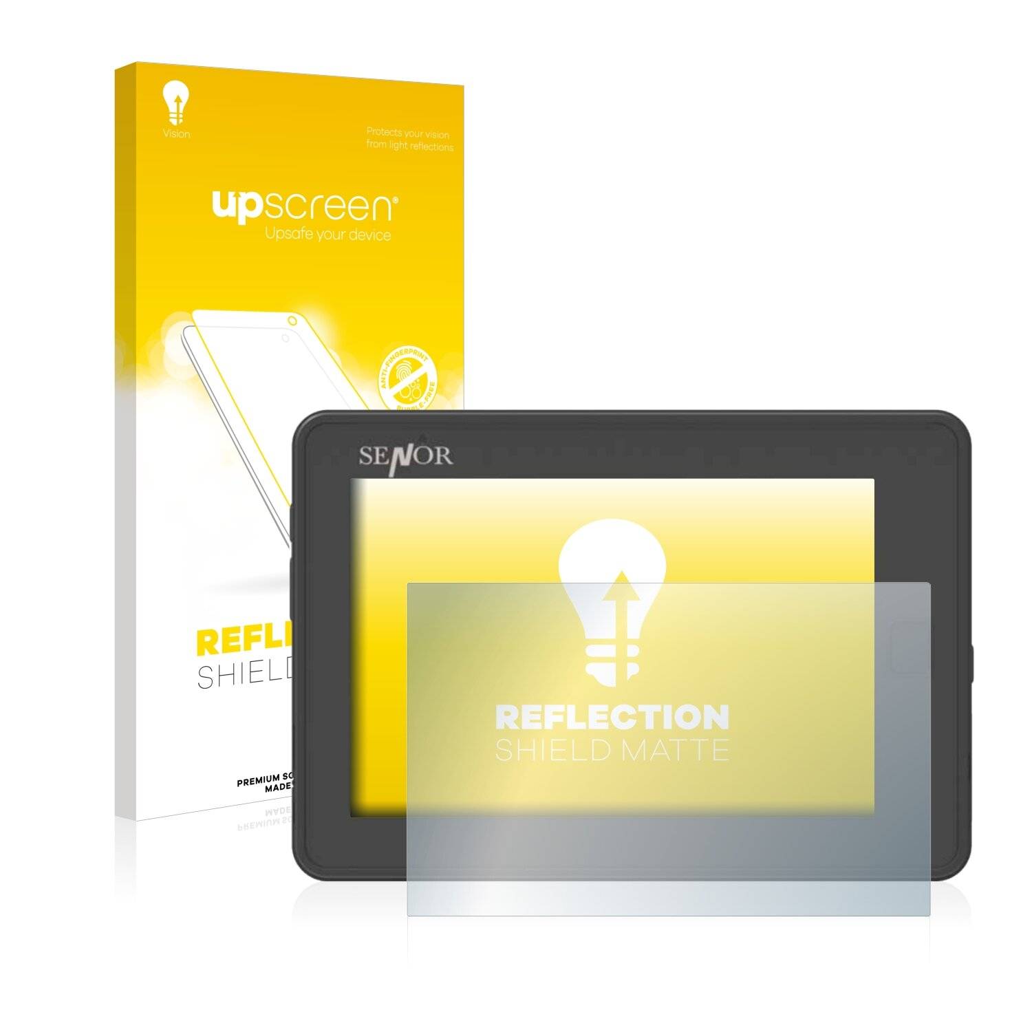 upscreen Reflection Shield Matte Premium Displayschutzfolie für Senor Hygrolion Tab MPC