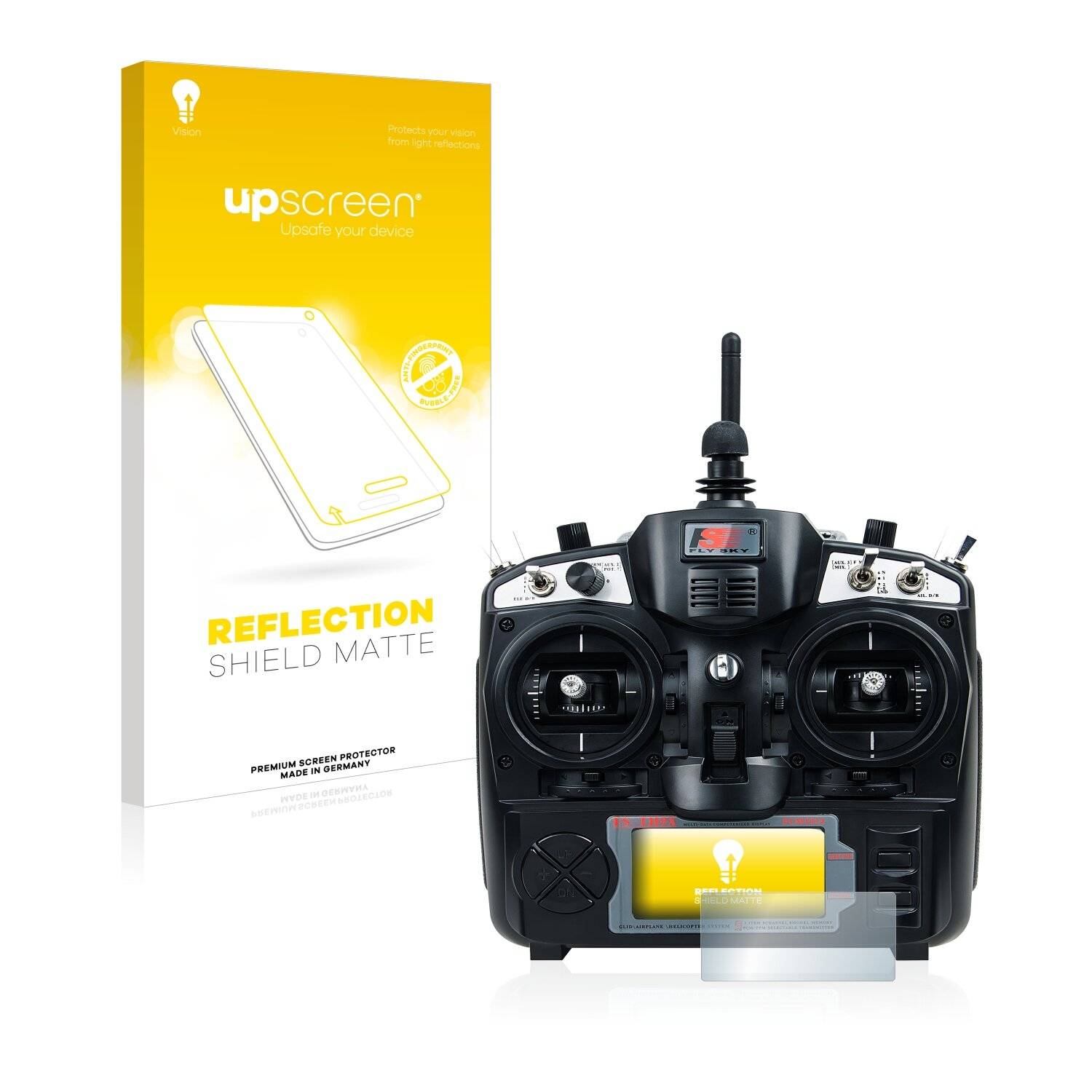 upscreen Reflection Shield Matte Premium Displayschutzfolie für FlySky
