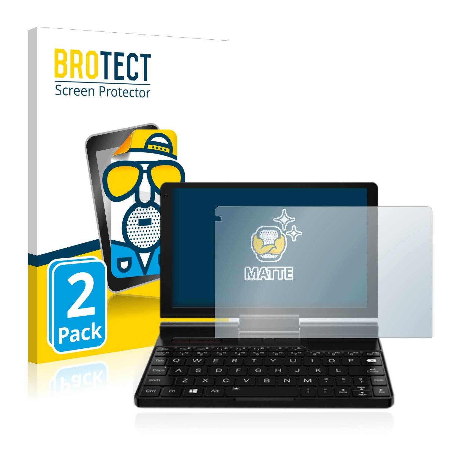2x BROTECT Matte Displayschutzfolie für GPD Pocket 3 - Entspiegelt,