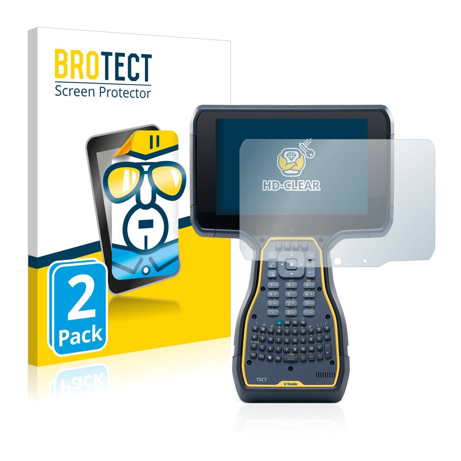 2x BROTECT HD-Clear Displayschutzfolie für Trimble TSC7