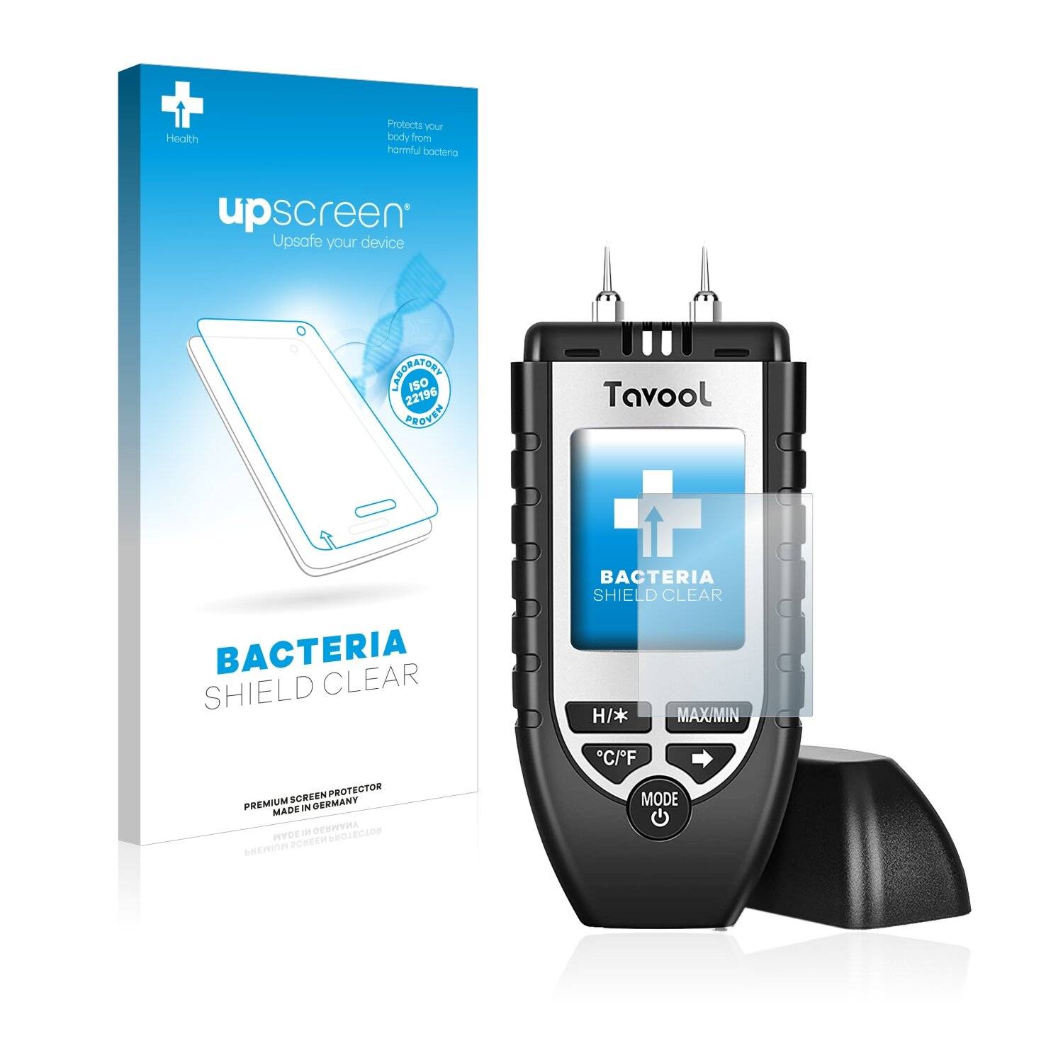upscreen Bacteria Shield Clear Premium Antibakterielle Displayschutzfolie für Tavool