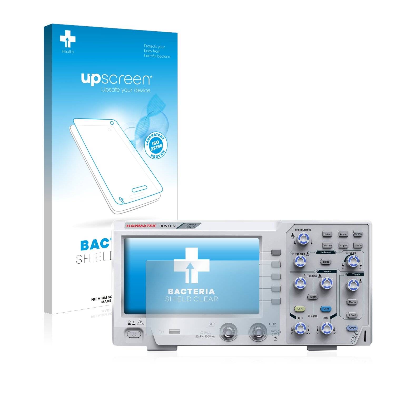 upscreen Bacteria Shield Clear Premium Antibakterielle Displayschutzfolie für Hanmatek