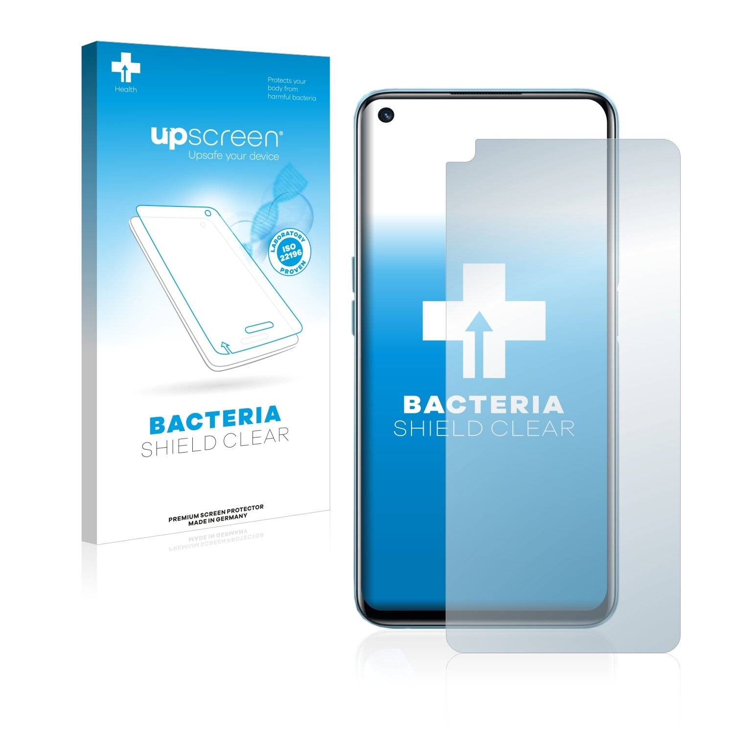 upscreen Bacteria Shield Clear Premium Antibakterielle Displayschutzfolie für Realme