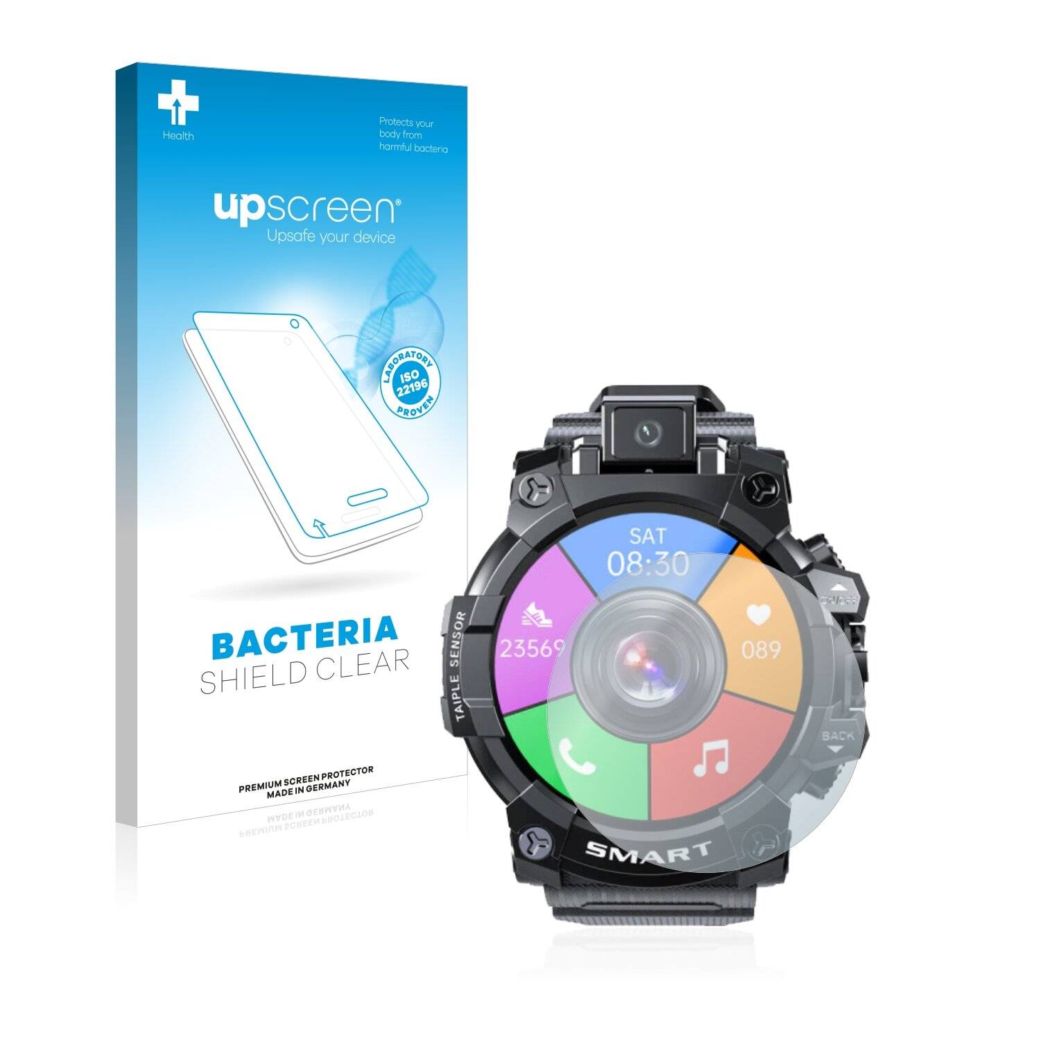 upscreen Bacteria Shield Clear Premium Antibakterielle Displayschutzfolie für Lokmat Appllp
