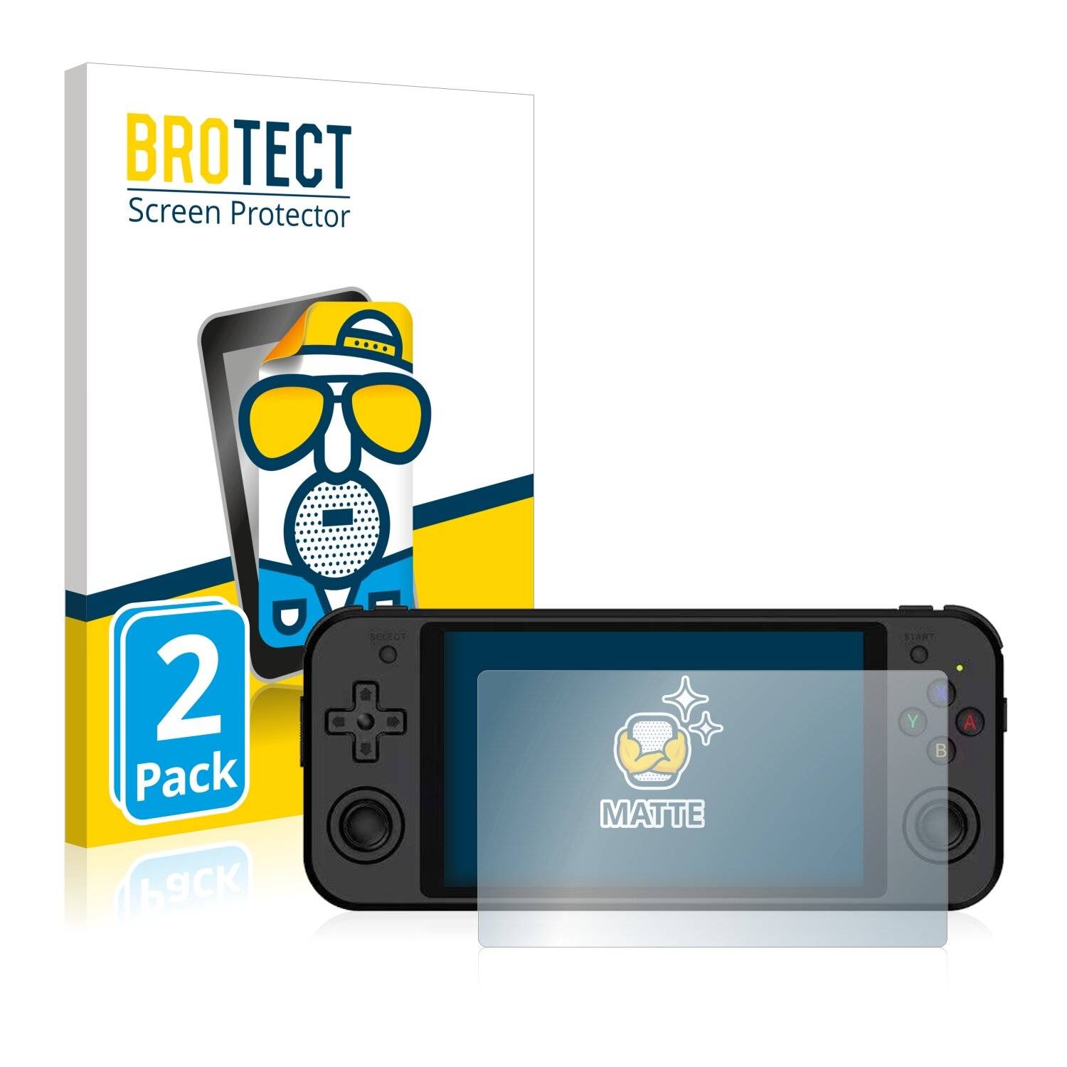 2x BROTECT Matte Displayschutzfolie für Anbernic RG552 - Entspiegelt,