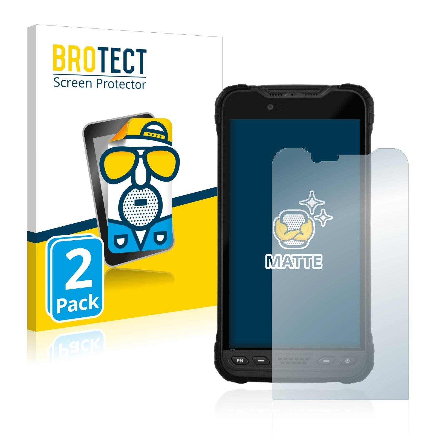 2x BROTECT Matte Displayschutzfolie für Zebra M60 - Entspiegelt,