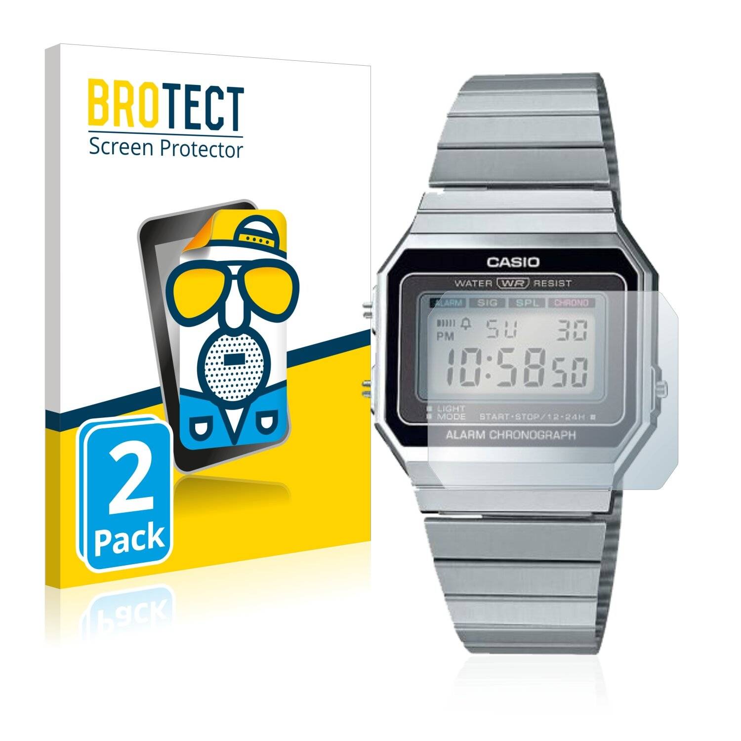2x BROTECT Matte Displayschutzfolie für Casio A700WE-1AEF - Entspiegelt,