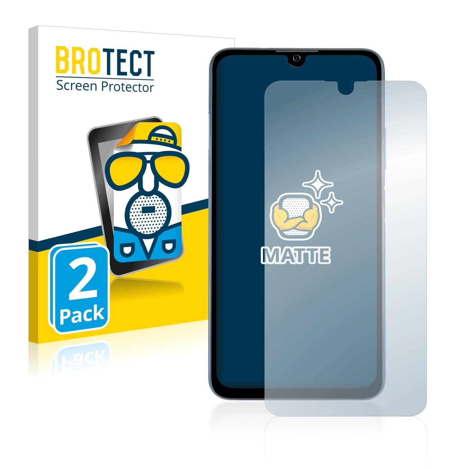 2x BROTECT Matte Displayschutzfolie für ZTE Blade A71 - Entspiegelt,