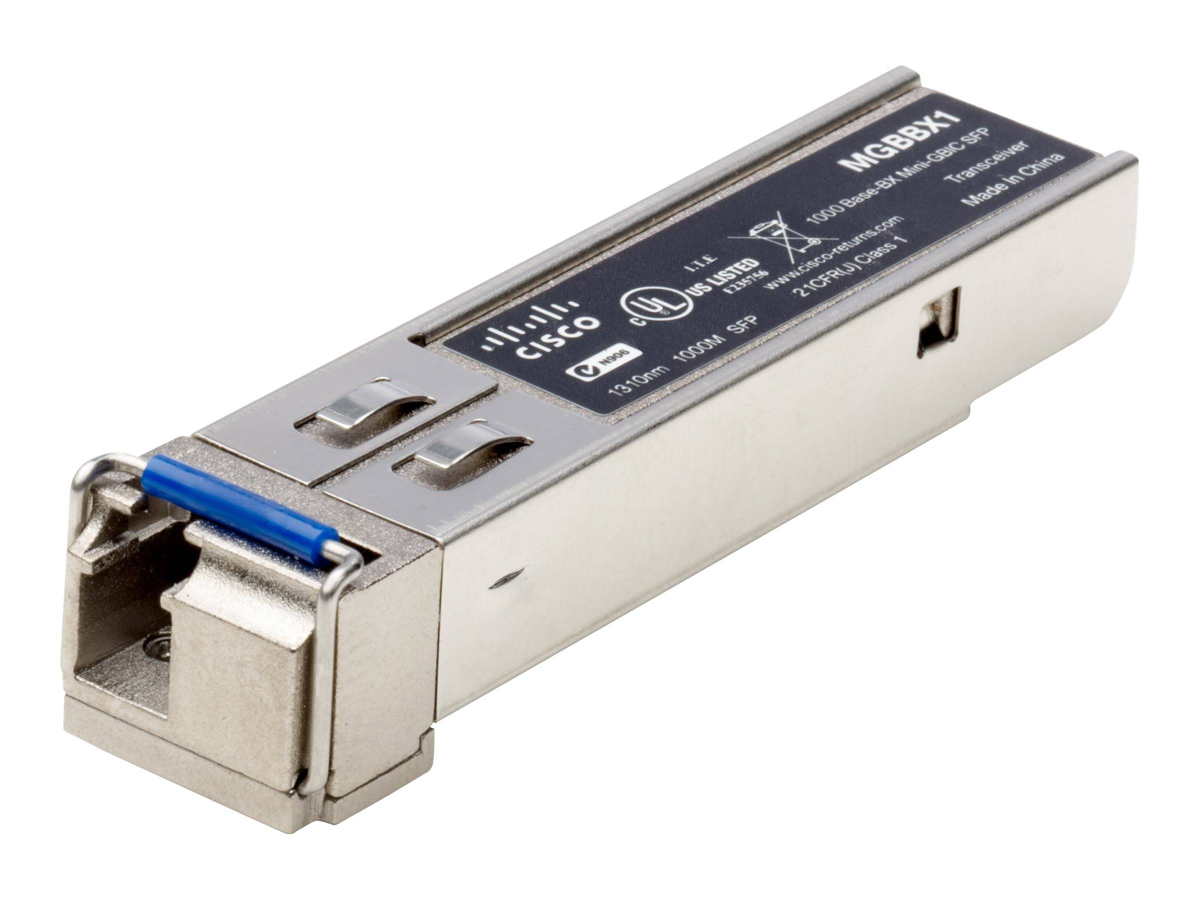Cisco Small Business MGBBX1 - SFP (Mini-GBIC)-Transceiver-Modul - 1GbE - 1000BASE-BX20-U - LC Single-Modus - bis zu 40 km - 1310 (TX)