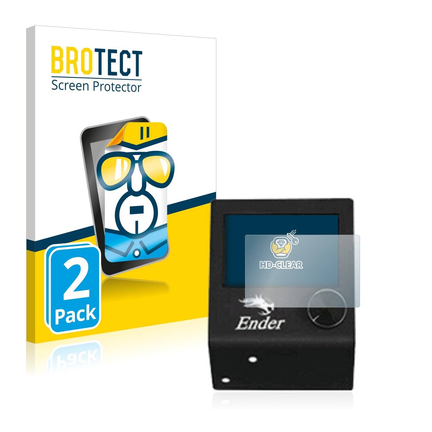 2x BROTECT HD-Clear Displayschutzfolie für Creality Ender 3