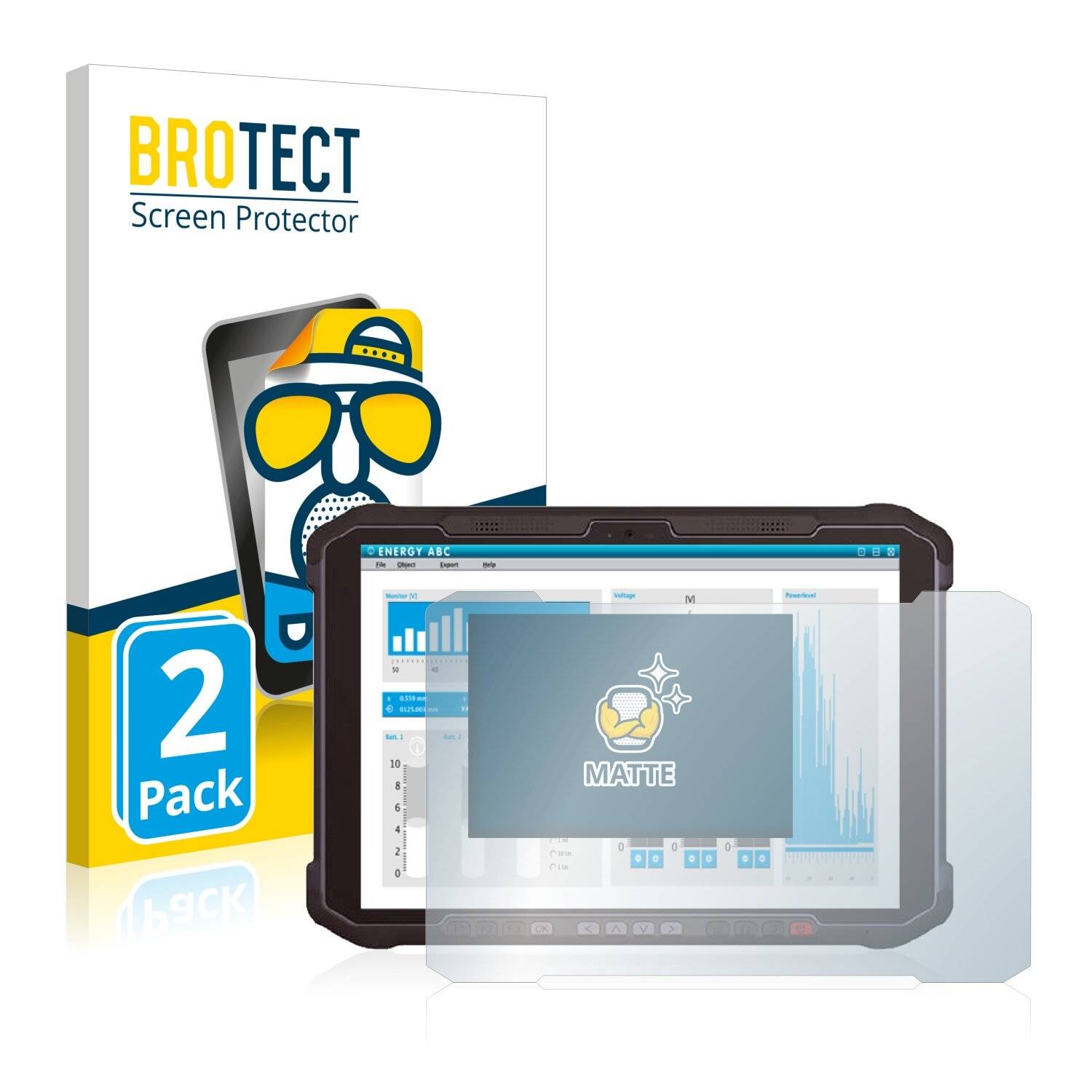 2x BROTECT Matte Displayschutzfolie für Newland Speedata SD100 Orion - Entspiegelt,