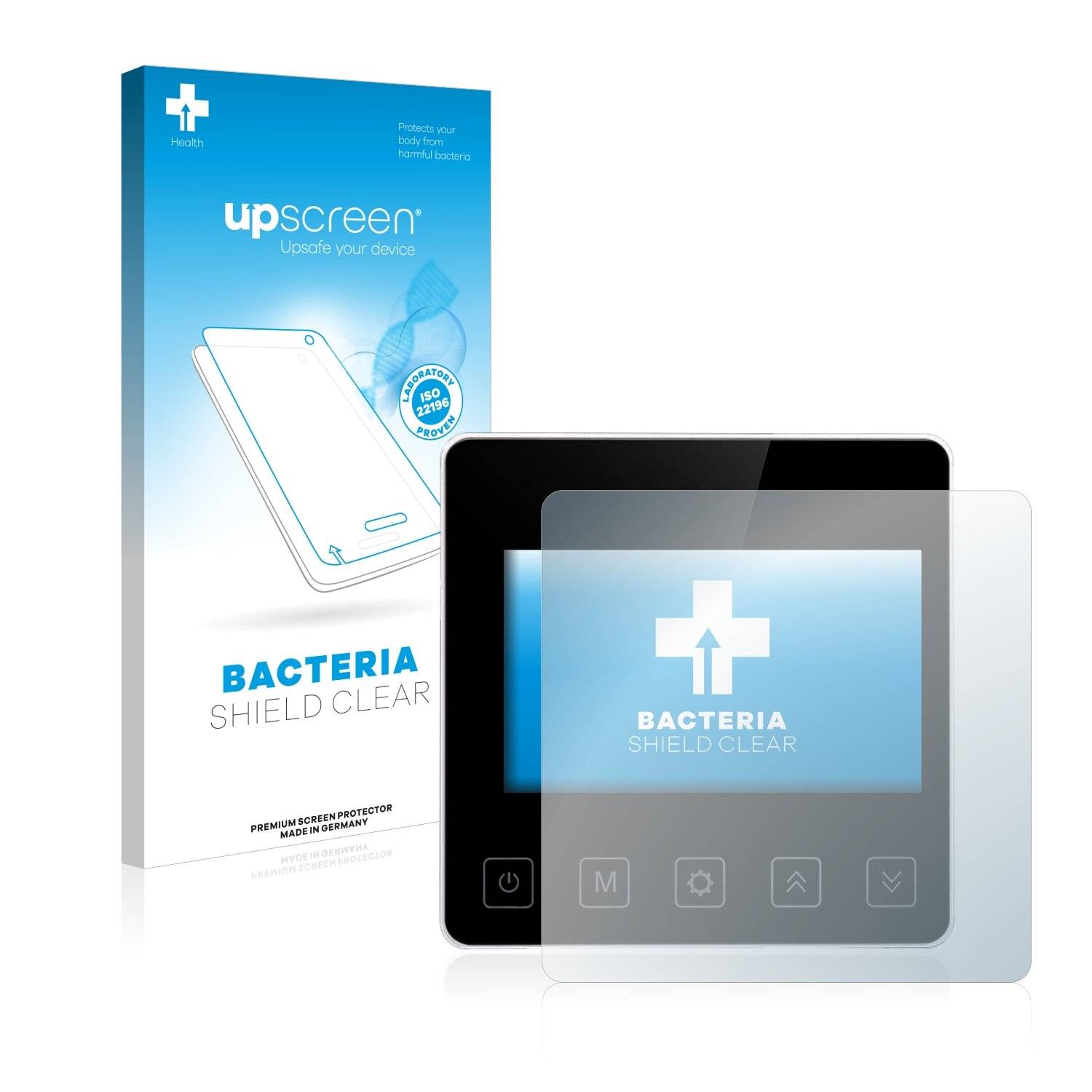 upscreen Bacteria Shield Clear Premium Antibakterielle Displayschutzfolie für Swarey