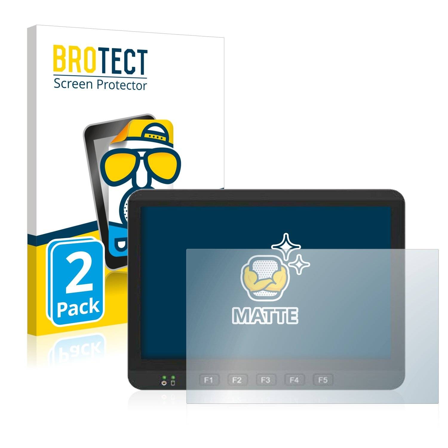 2x BROTECT Matte Displayschutzfolie für Winmate Hygrolion 791 7 - Entspiegelt,