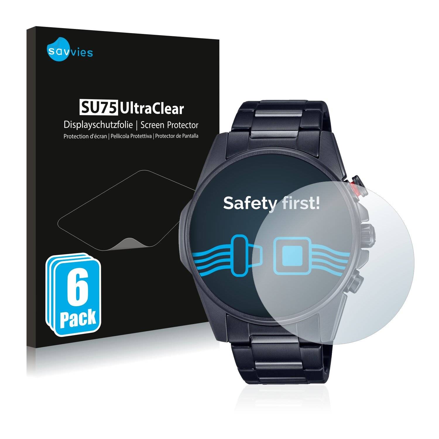 6x Savvies SU75 Displayschutzfolie für Casio