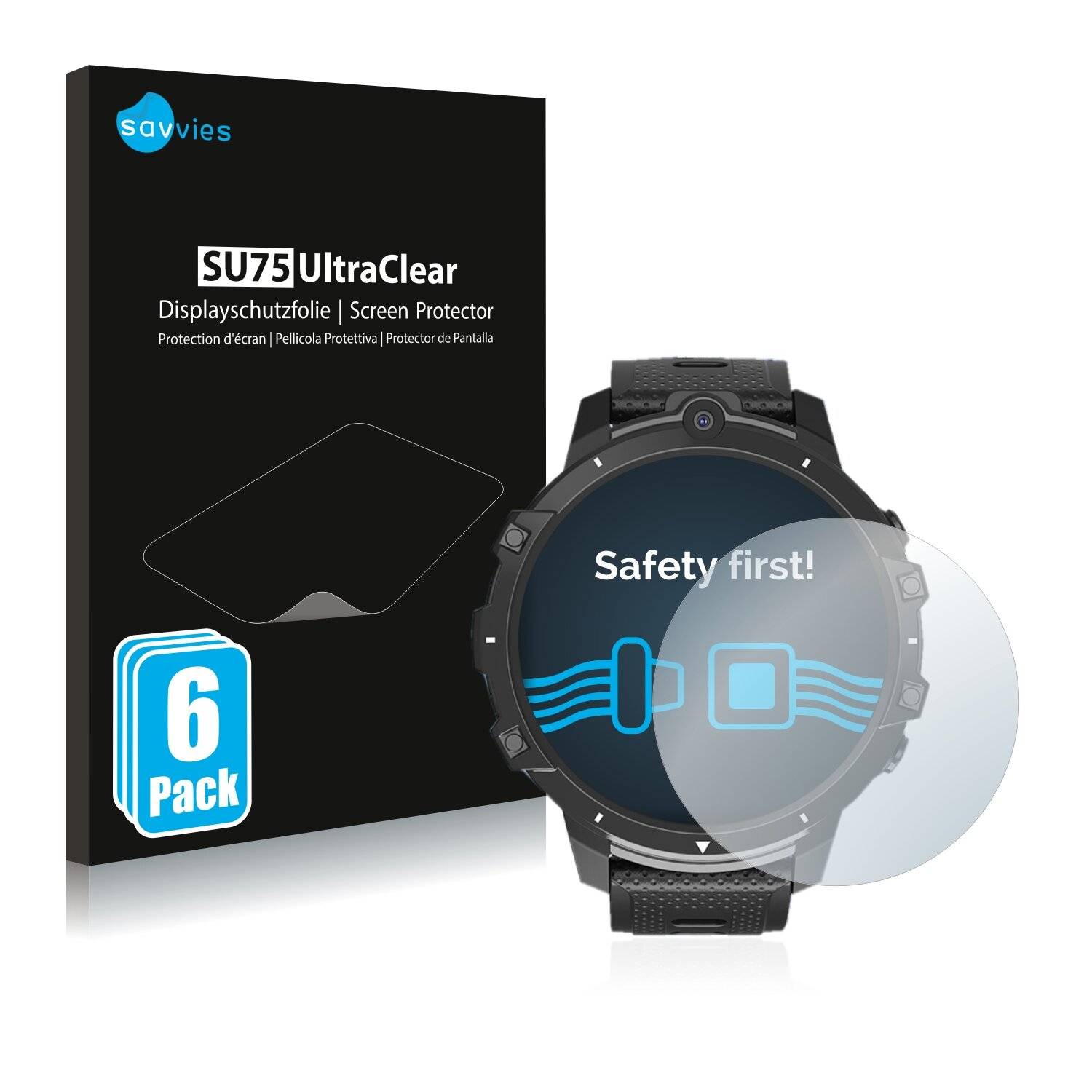 6x Savvies SU75 Displayschutzfolie für BlitzWolf