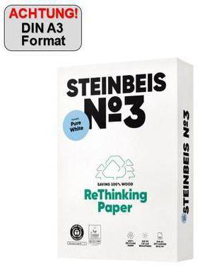 Steinbeis Kopierpapier No.3 ISO 90 K1601666080B A3 500Bl.