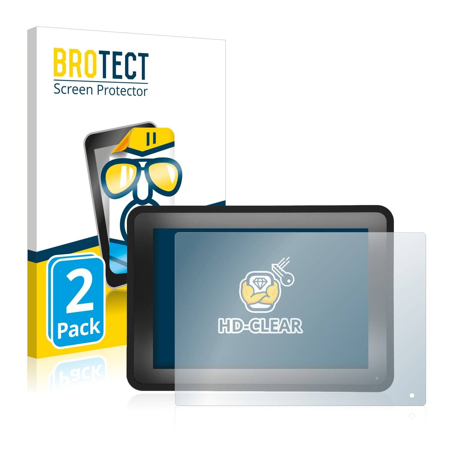 2x BROTECT HD-Clear Displayschutzfolie für Faytech
