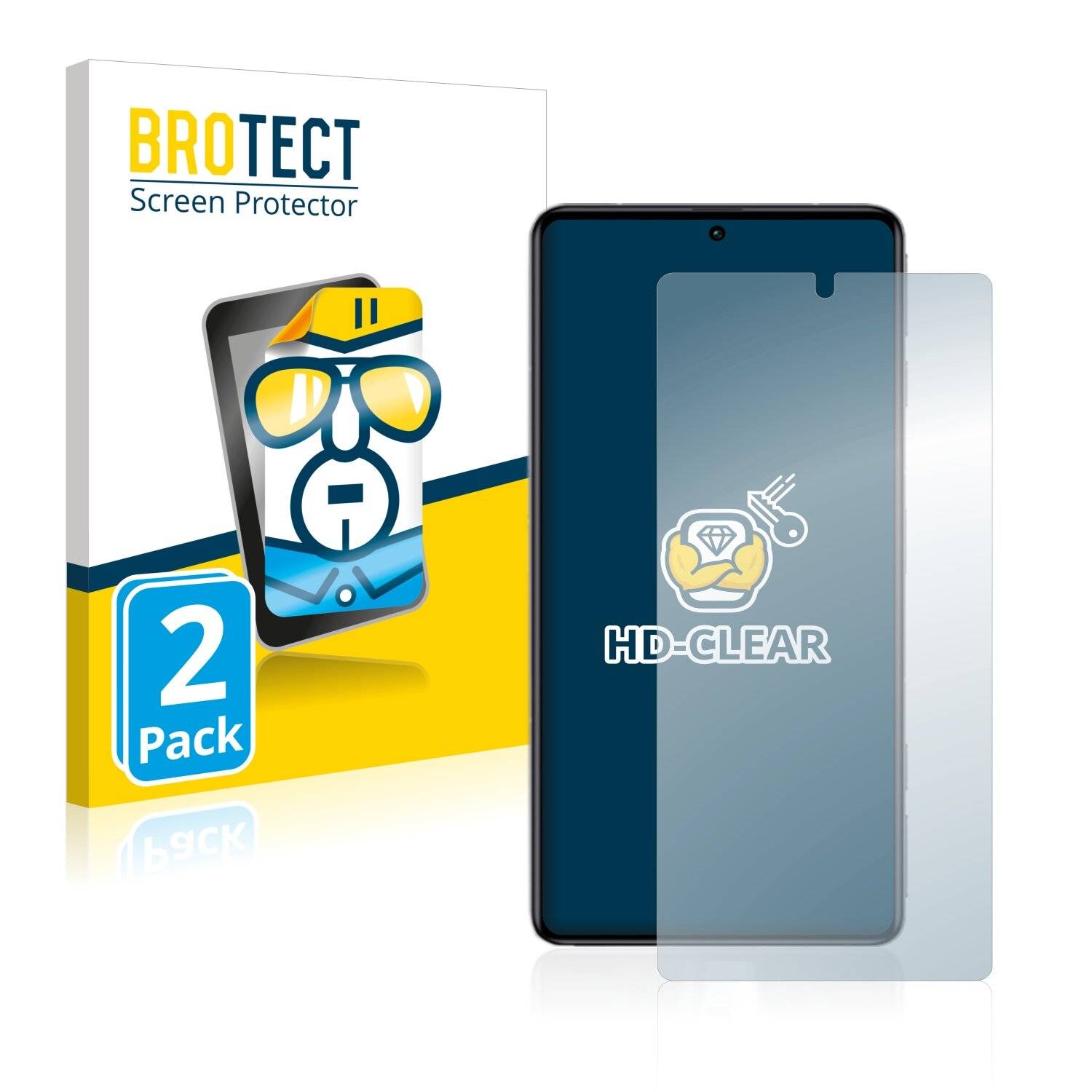 2x BROTECT HD-Clear Displayschutzfolie für Xiaomi Redmi K50