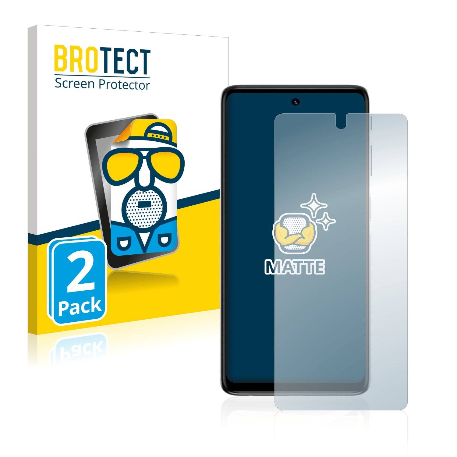 2x BROTECT Matte Displayschutzfolie für Motorola Moto G51 - Entspiegelt,