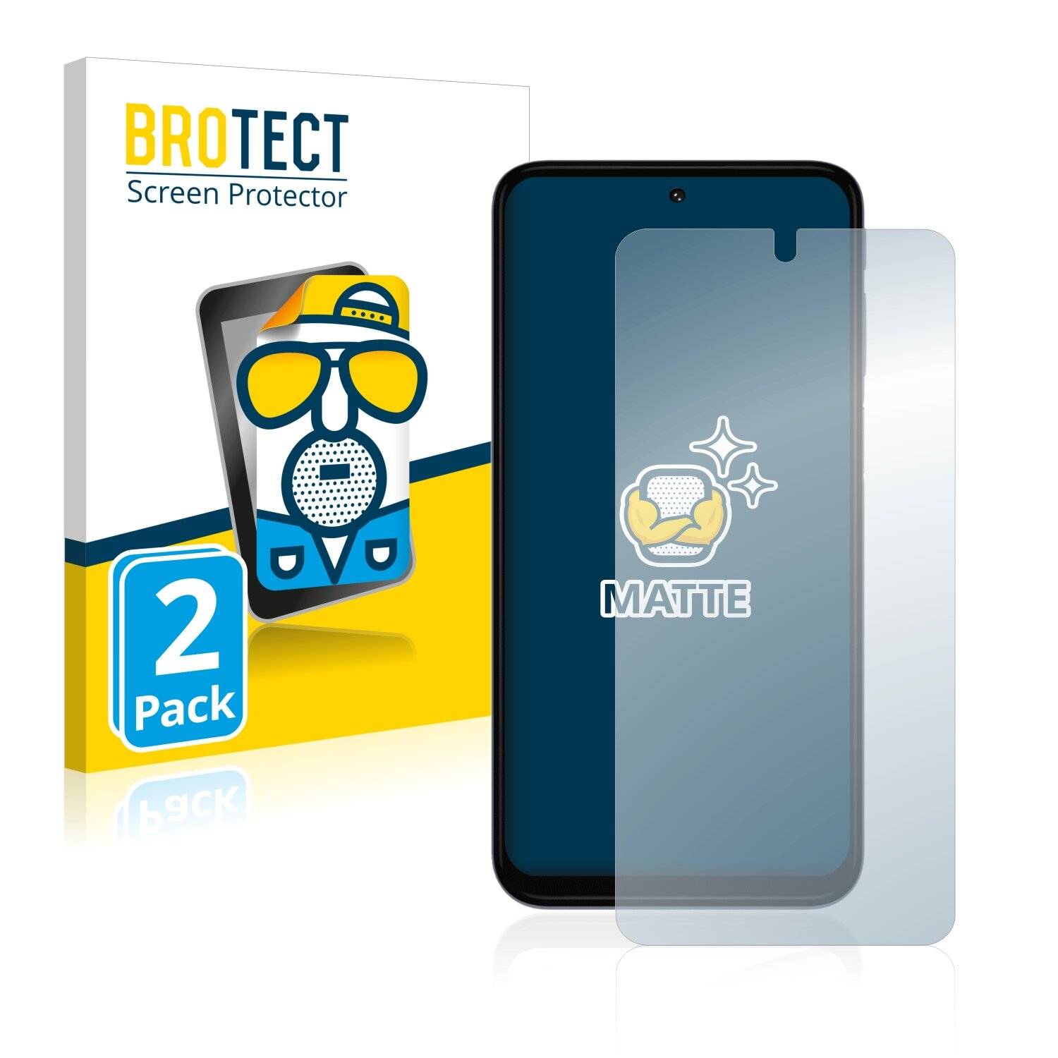 2x BROTECT Matte Displayschutzfolie für Motorola Moto G31 - Entspiegelt,