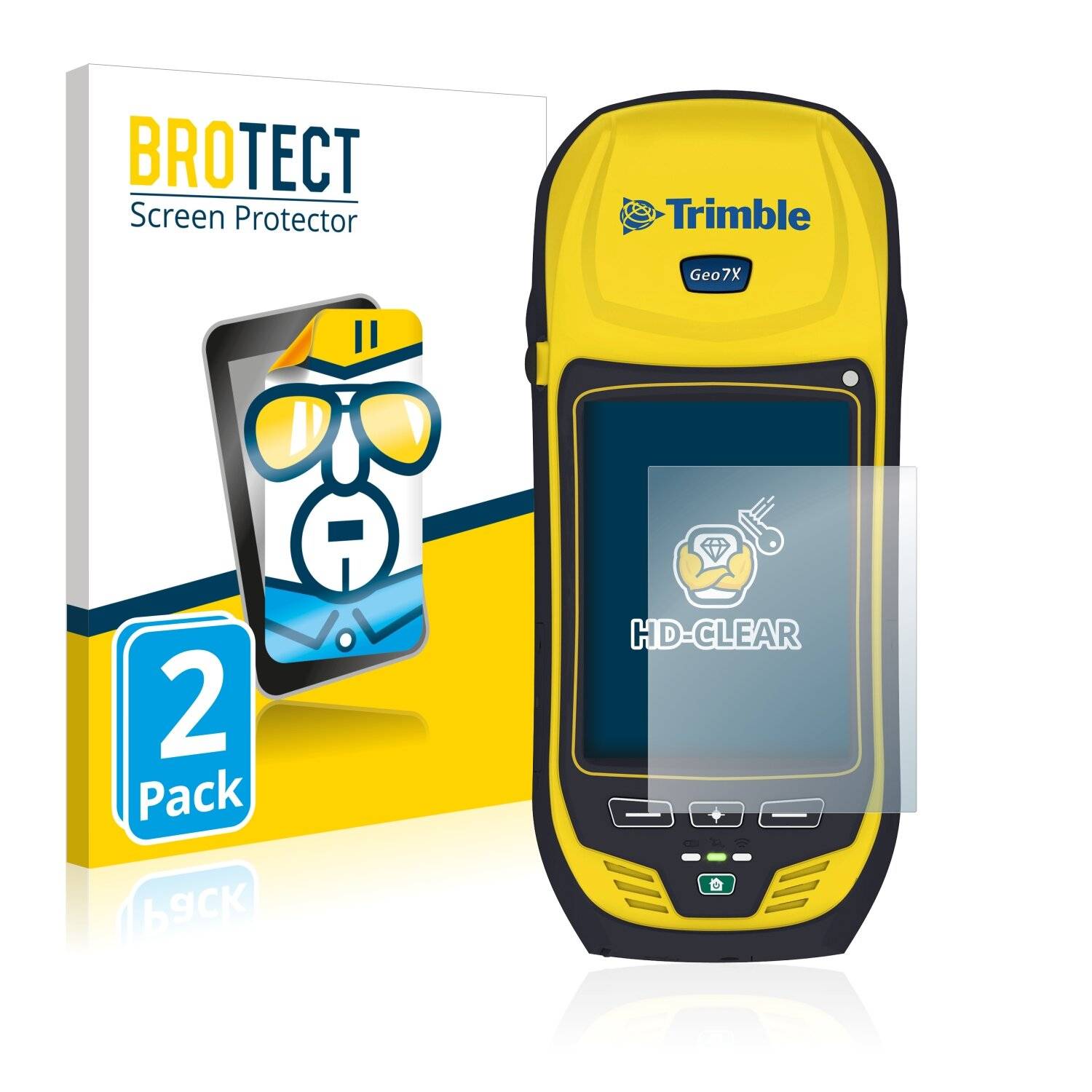 2x BROTECT HD-Clear Displayschutzfolie für Trimble Geo