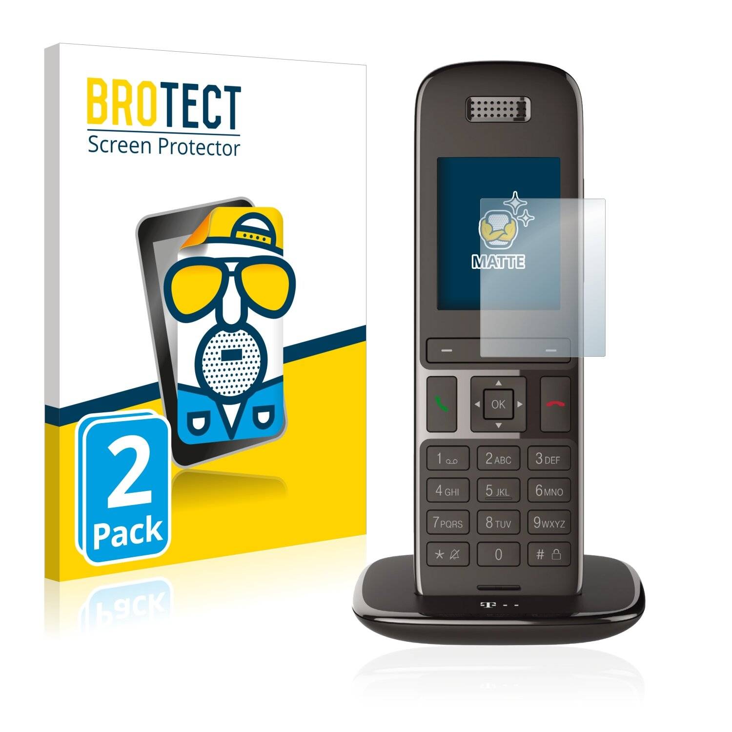2x BROTECT Matte Displayschutzfolie für Telekom Speedphone 51 - Entspiegelt,