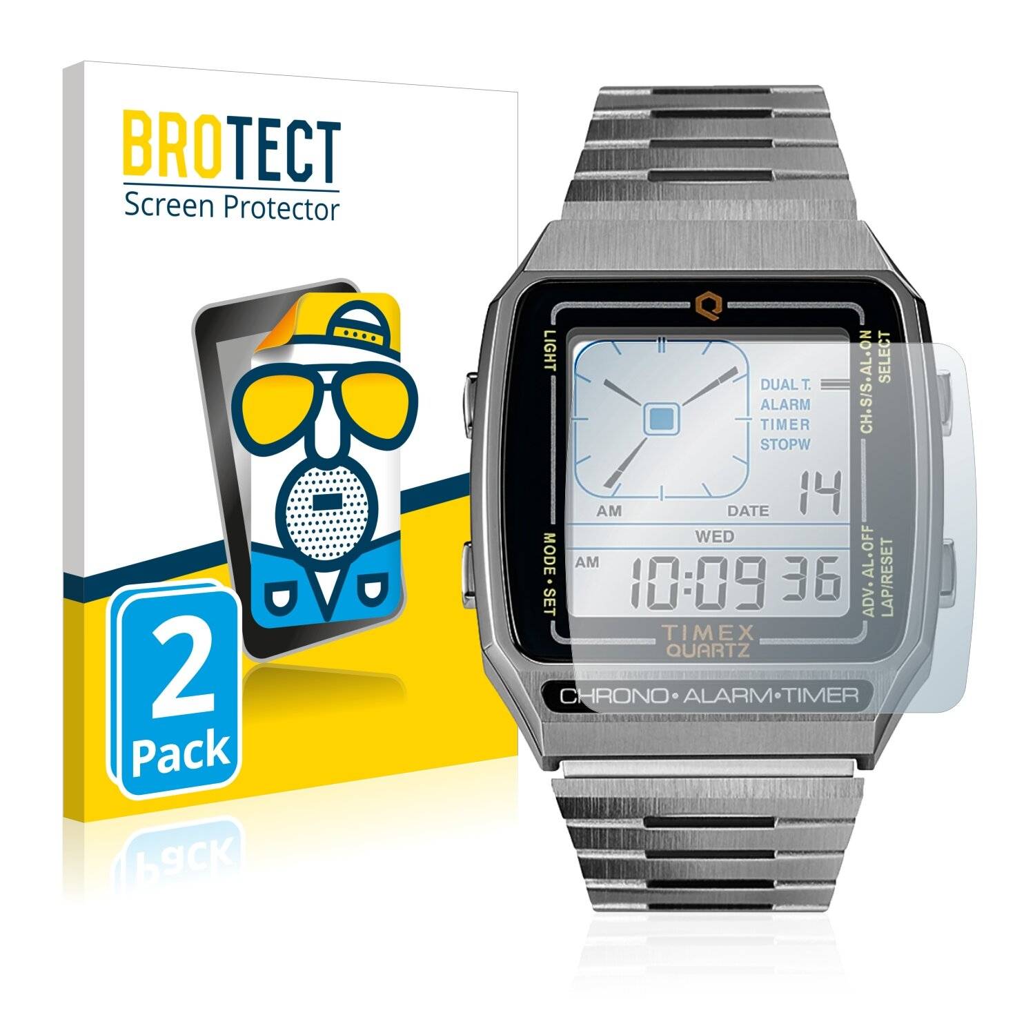 2x BROTECT Matte Displayschutzfolie für Timex Q Timex - Entspiegelt,
