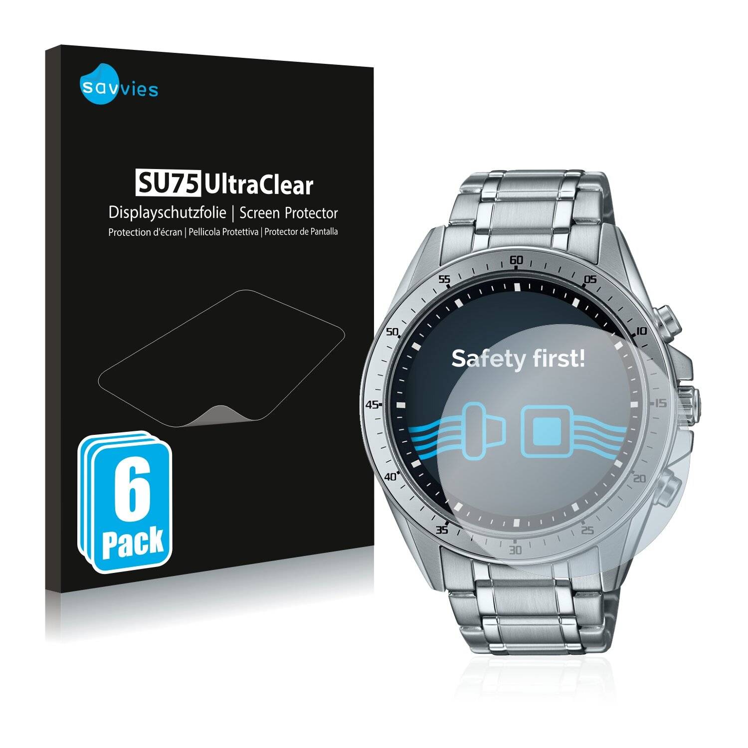 6x Savvies SU75 Displayschutzfolie für Casio