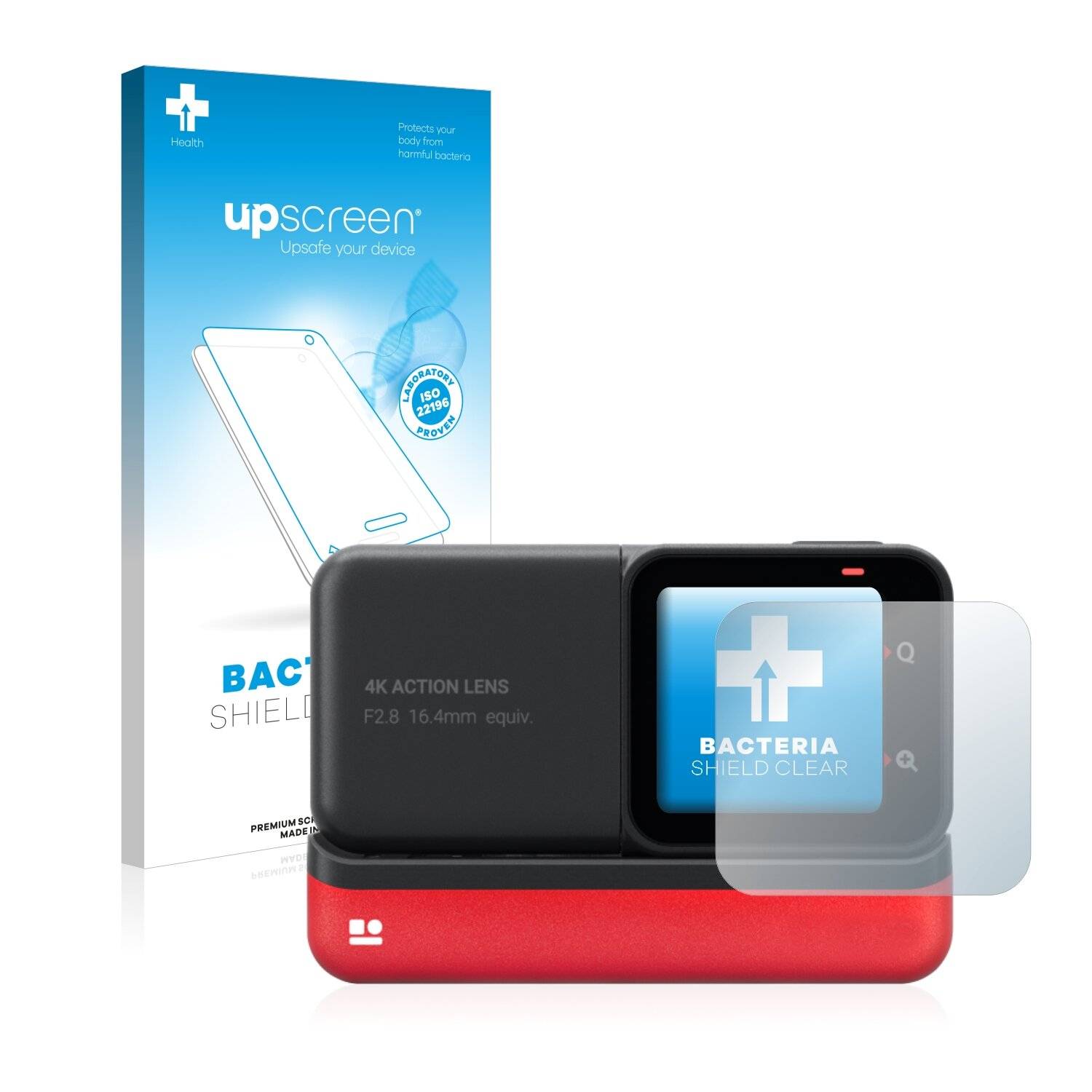 upscreen Bacteria Shield Clear Premium Antibakterielle Displayschutzfolie für Insta360 One