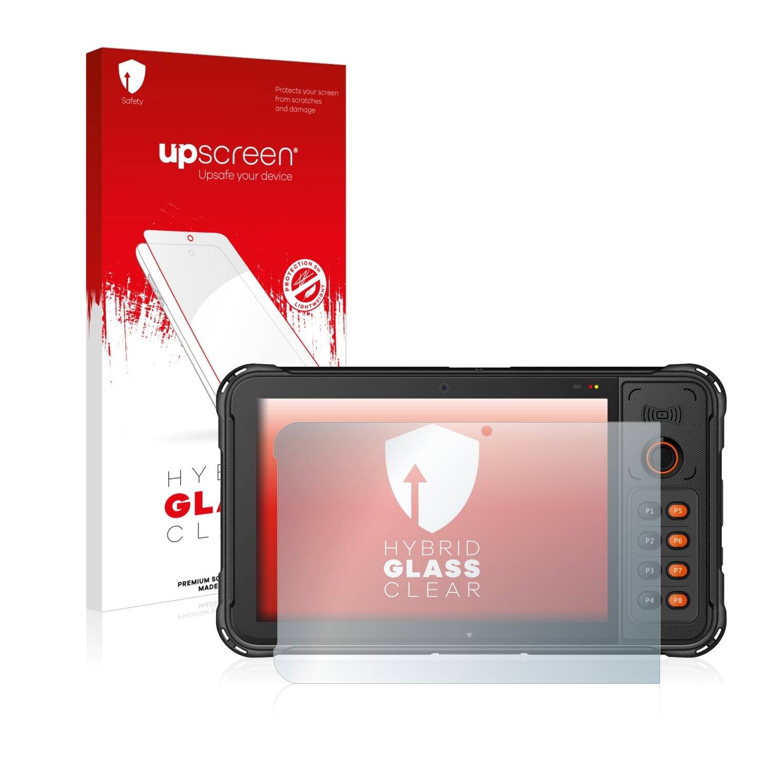 upscreen Hybrid Glass Clear Premium Schutzglas Folie für Ico Urovo