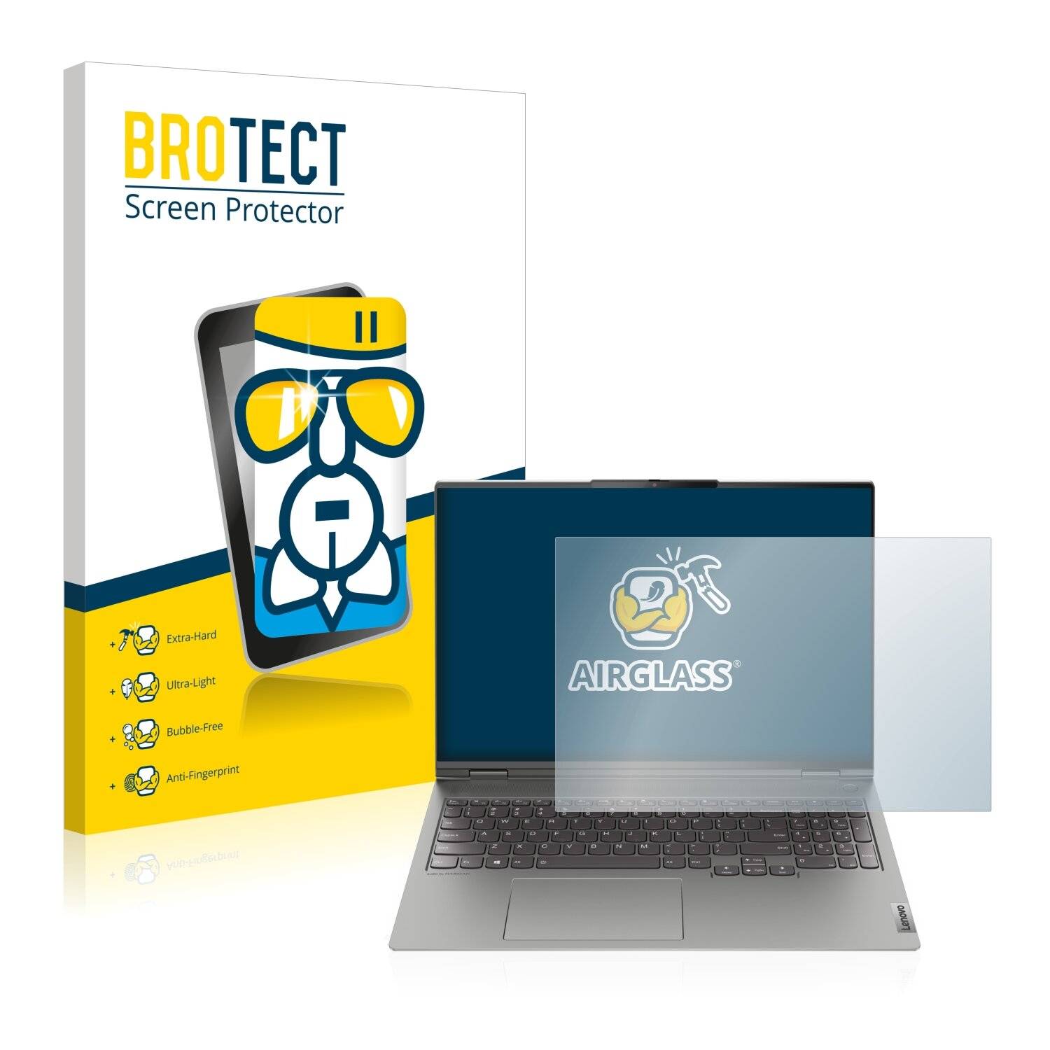 BROTECT AirGlass Schutzglas Folie für Lenovo ThinkBook 16p Gen