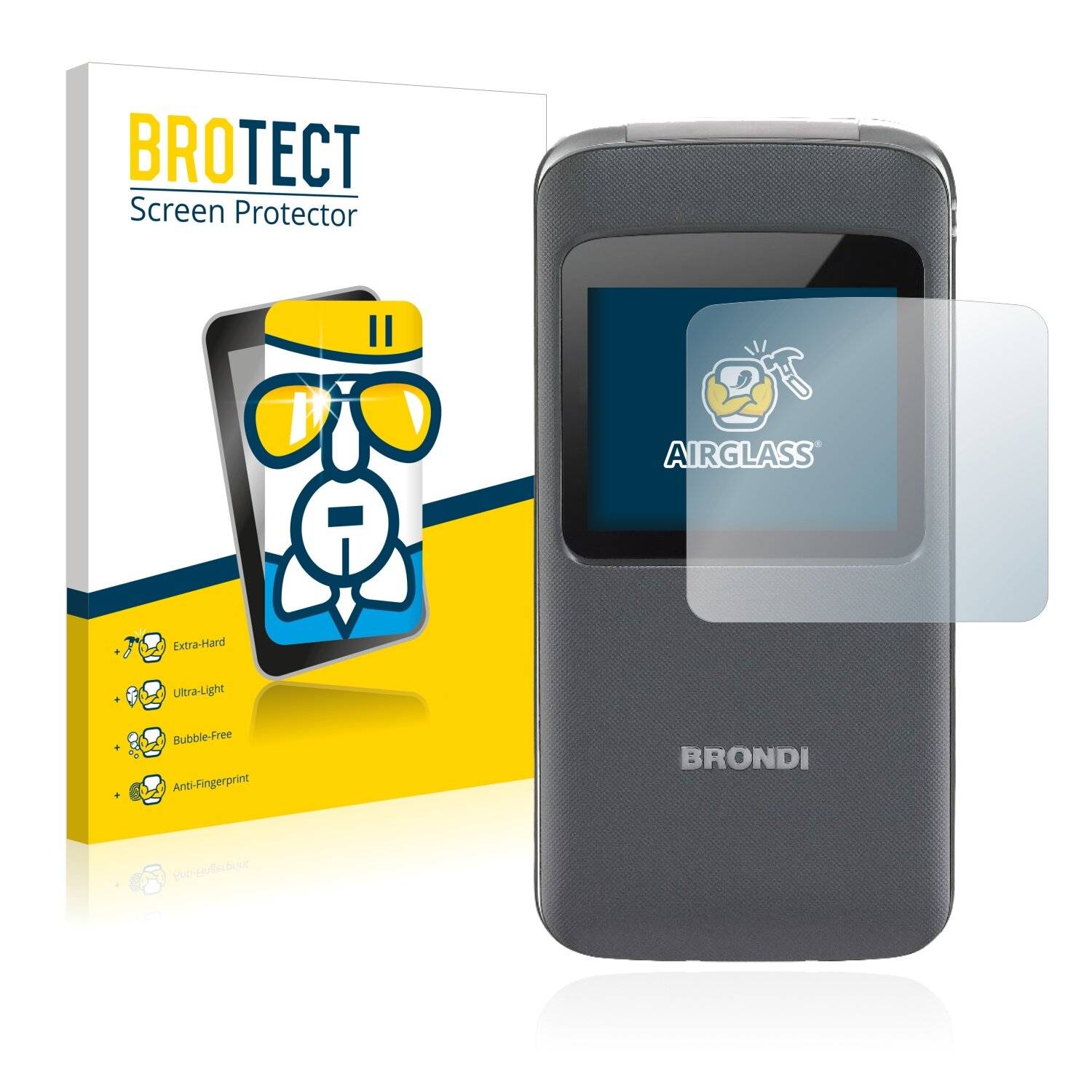 BROTECT AirGlass Schutzglas Folie für Brondi Window (Äußeres
