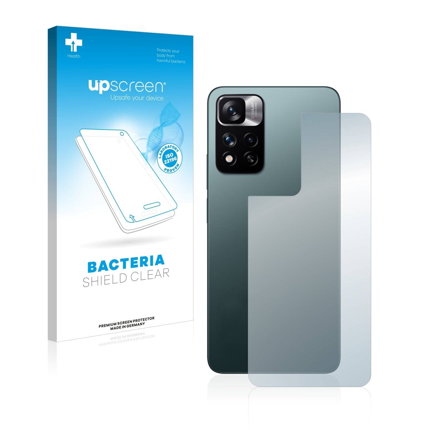 upscreen Bacteria Shield Clear Premium Antibakterielle Displayschutzfolie für Xiaomi Redmi