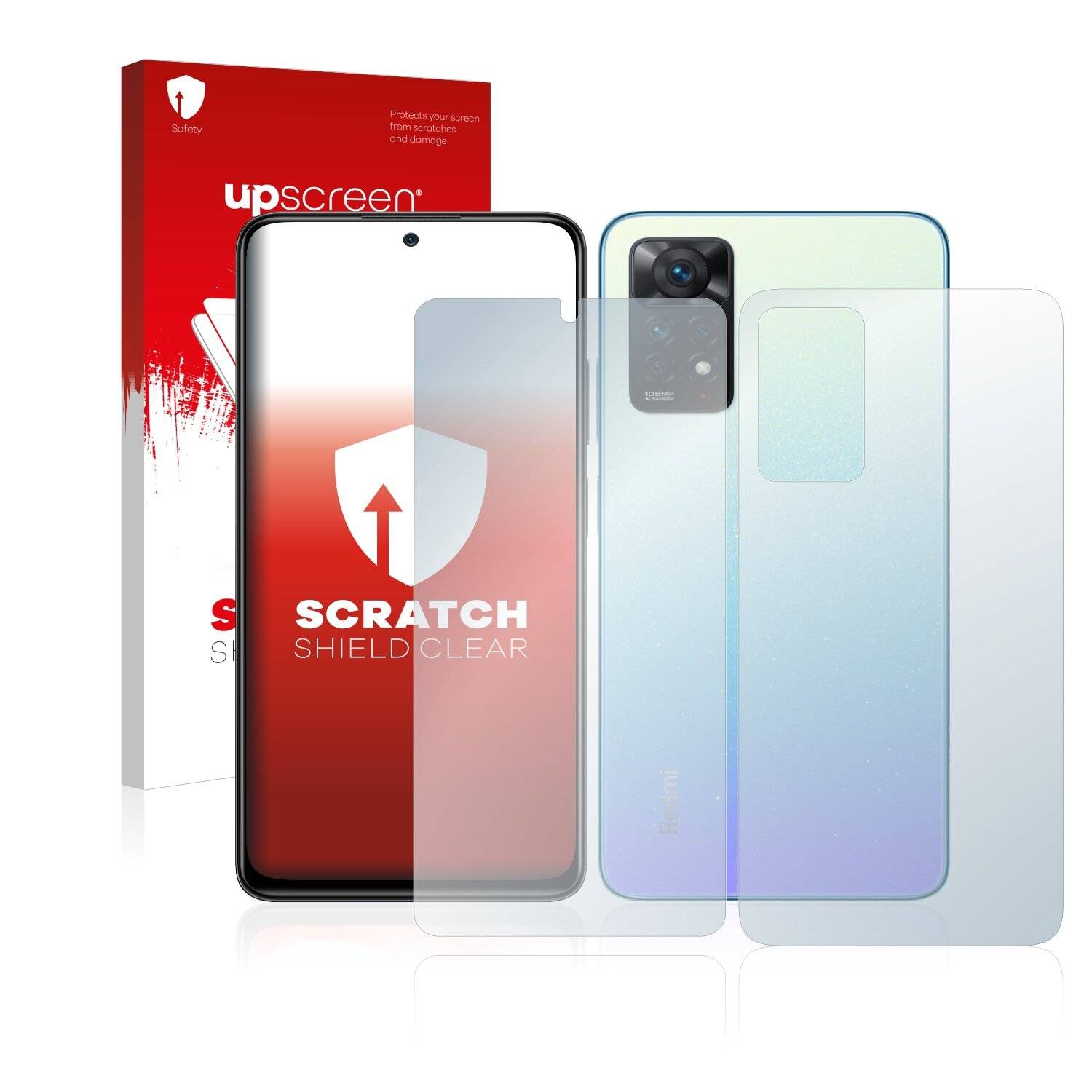 upscreen Scratch Shield Clear Premium Displayschutzfolie für Xiaomi Redmi Note 11 Pro