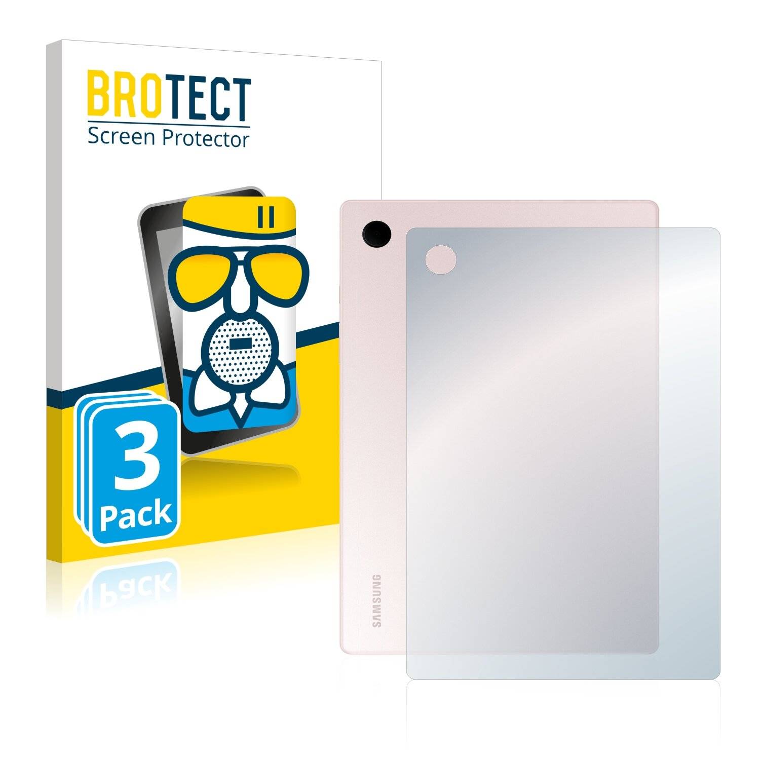 3x BROTECT AirGlass Matte Schutzglas Folie für Samsung Galaxy Tab A8 WiFi