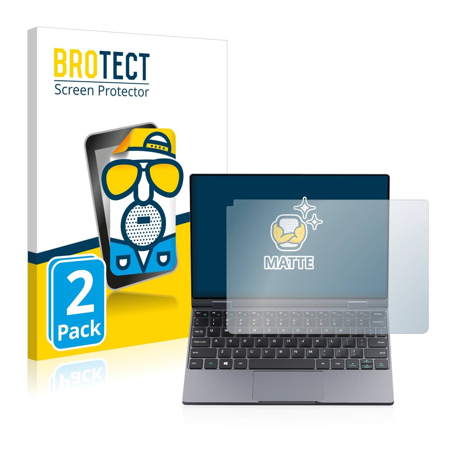 2x BROTECT Matte Displayschutzfolie für Chuwi MiniBook X - Entspiegelt,