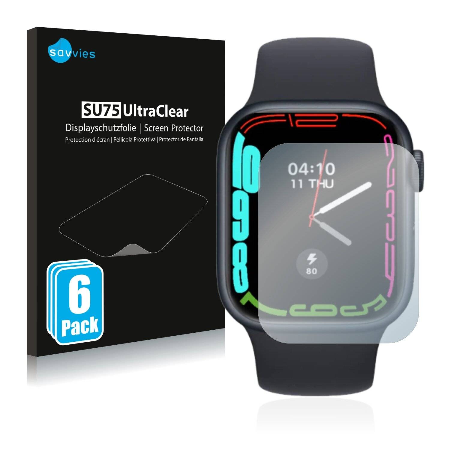 6x Savvies SU75 Displayschutzfolie für Vwar
