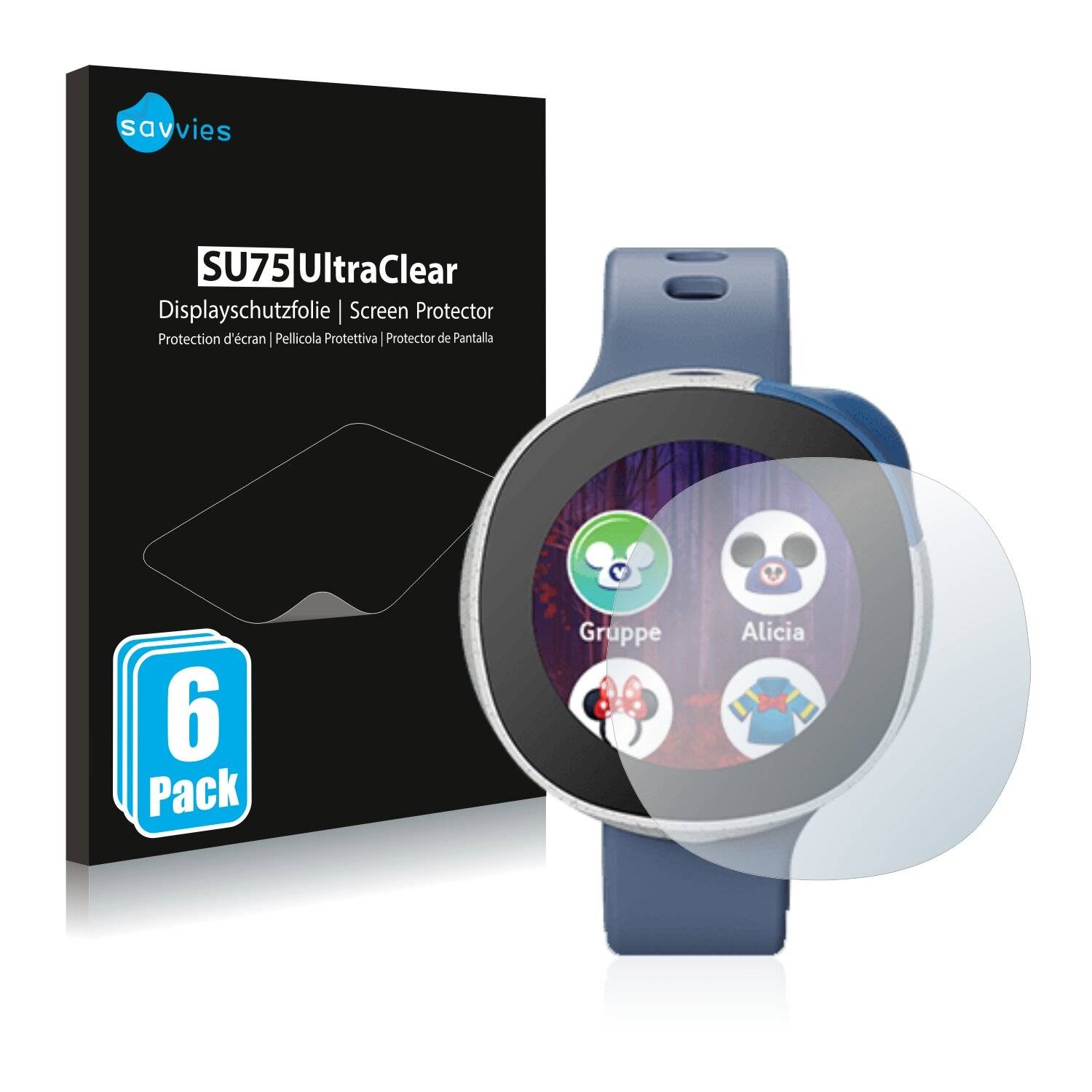 6x Savvies SU75 Displayschutzfolie für Neo Smart Kids