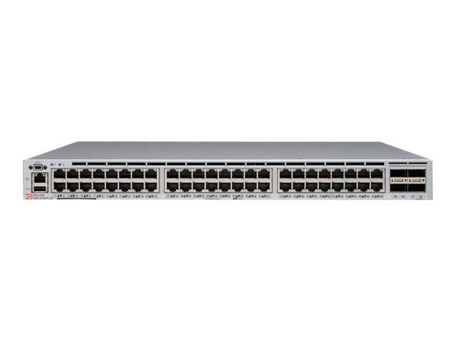 Brocade VDX 6740T-1G - Switch - L3 - managed - 48 x 10/100/1000 + 2 x 40 Gigabit QSFP+ (Breakout-kompatibel)