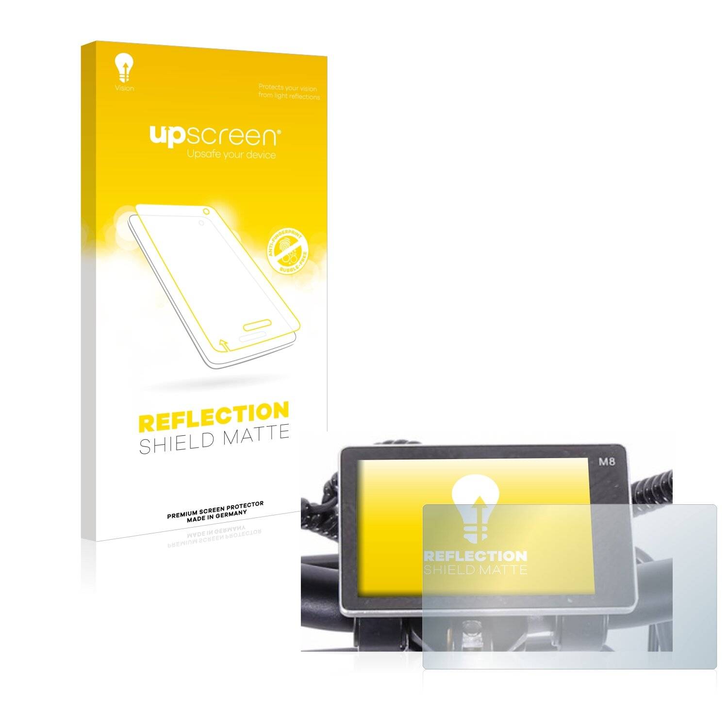upscreen Reflection Shield Matte Premium Displayschutzfolie für Cmacewheel
