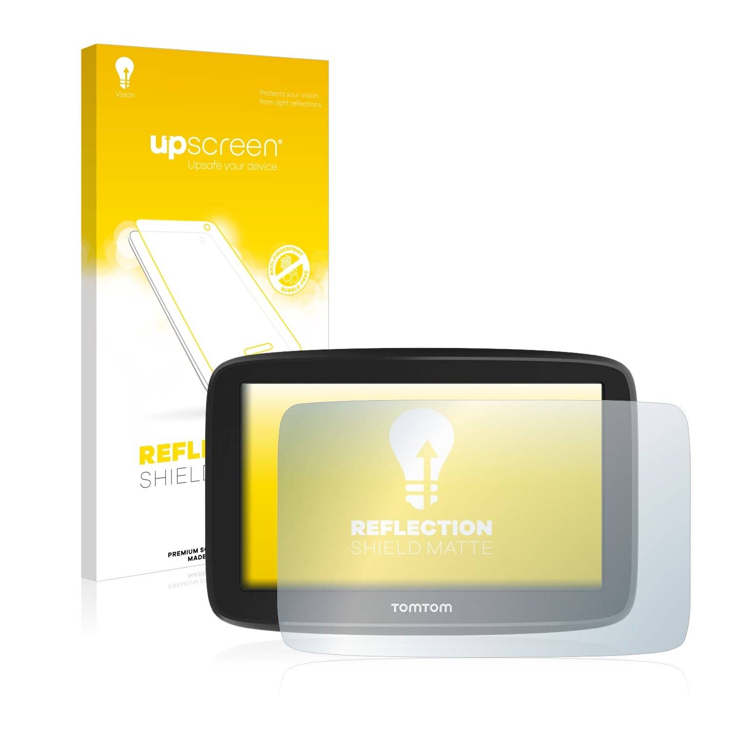 upscreen Reflection Shield Matte Premium Displayschutzfolie für TomTom GO Classic