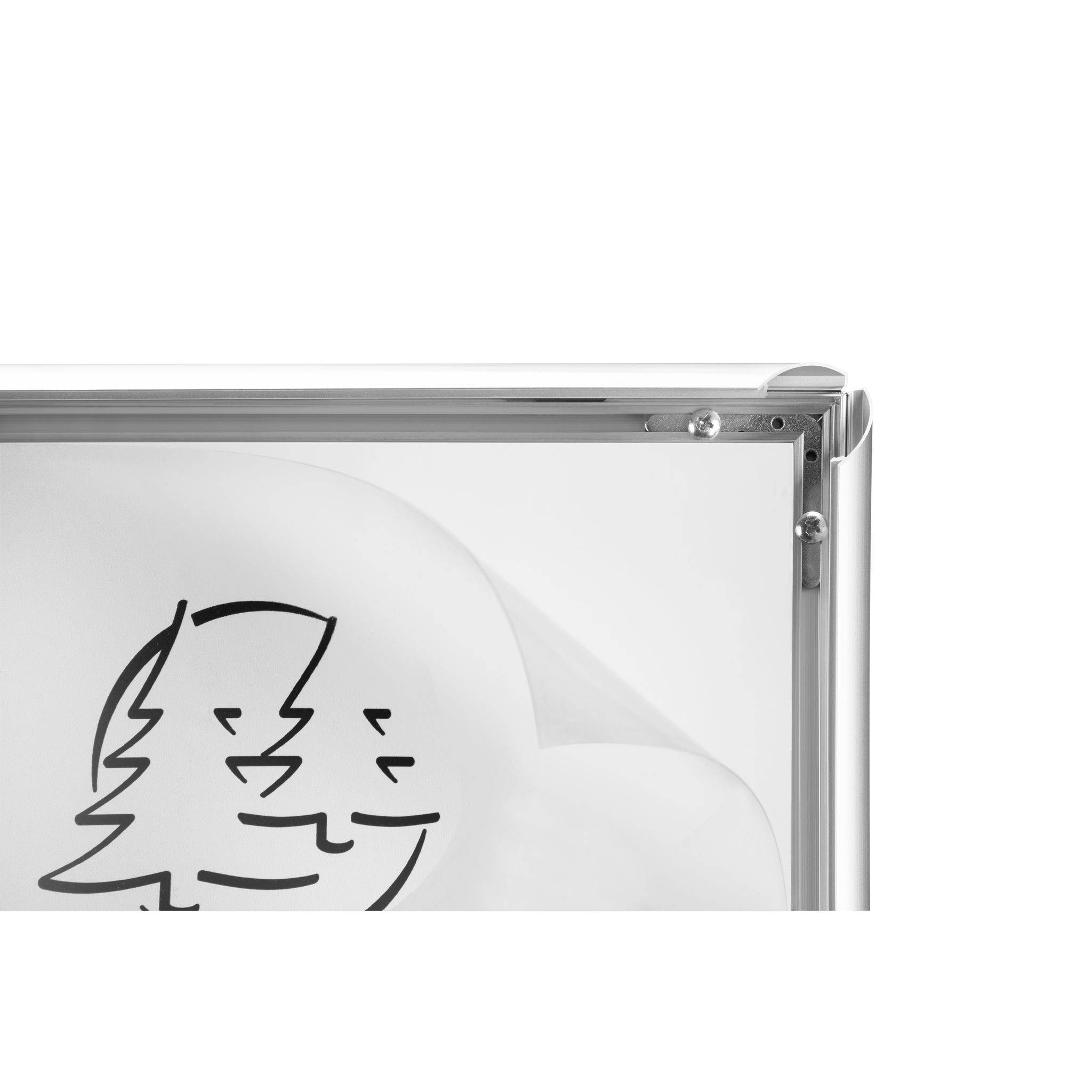 Exacompta Wandplakatrahmen mit Rahmen Aluminium A2, Exacryl, Kristall, 8294358D