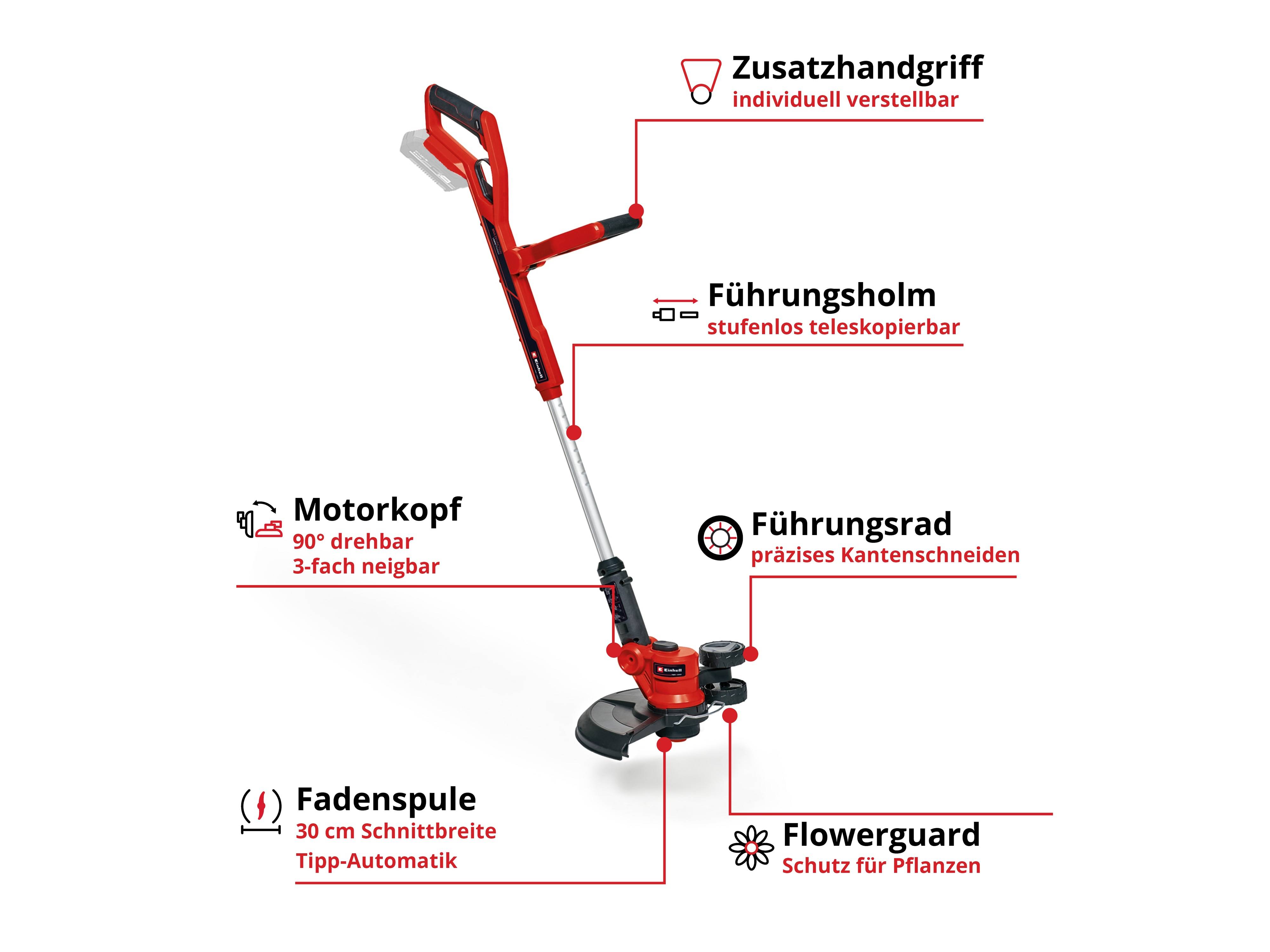 EINHELL Akku-Rasentrimmer GC-CT 18/30 Li, Solo