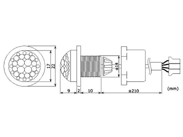 PIR-Bewegungsmelder - zum Einbauen - 230 Vac