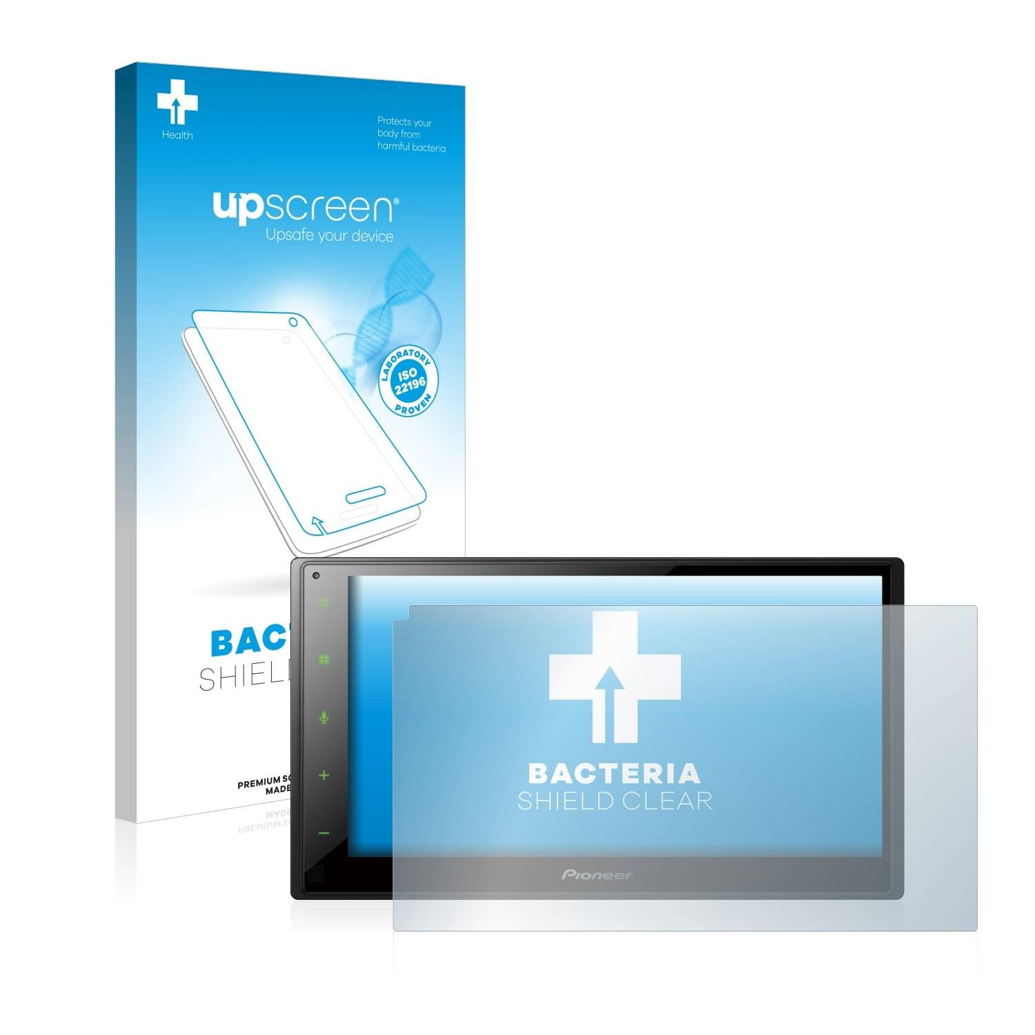 upscreen Bacteria Shield Clear Premium Antibakterielle Displayschutzfolie für Pioneer