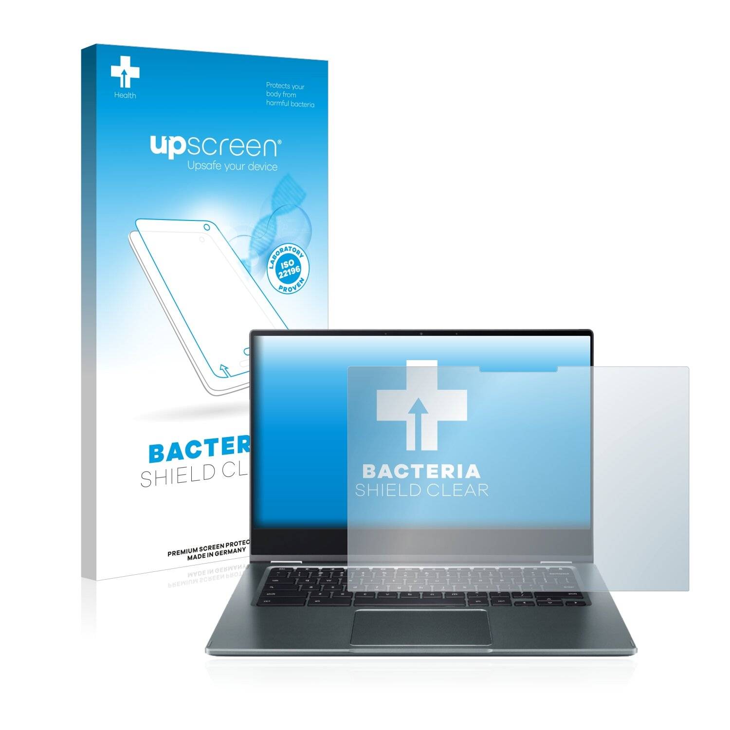 upscreen Bacteria Shield Clear Premium Antibakterielle Displayschutzfolie für Acer