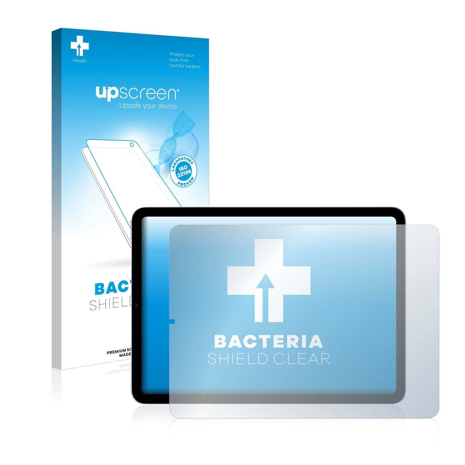 upscreen Bacteria Shield Clear Premium Antibakterielle Displayschutzfolie für Apple iPad Air