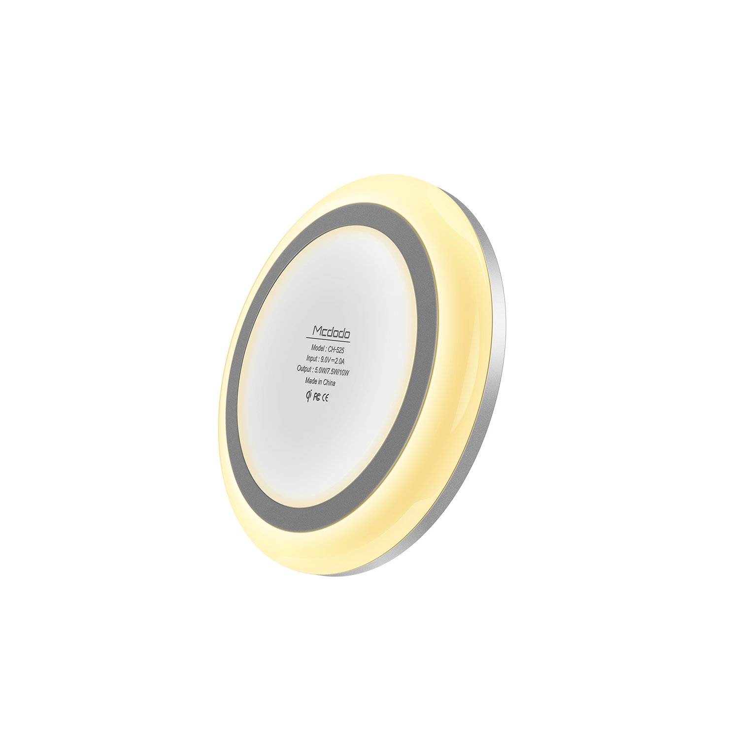 Mcdodo Wireless Charger 10W mit Nachtlicht Ladegerät Kabellos Ladestation für Handys