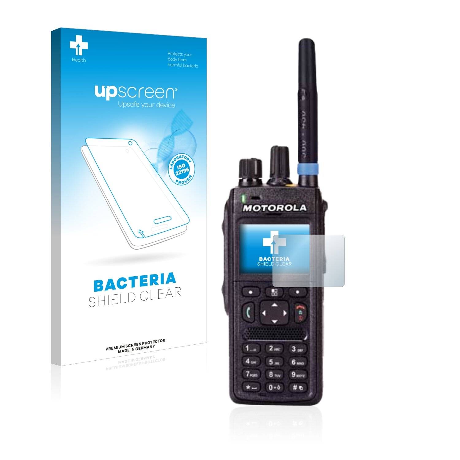 upscreen Bacteria Shield Clear Premium Antibakterielle Displayschutzfolie für Motorola